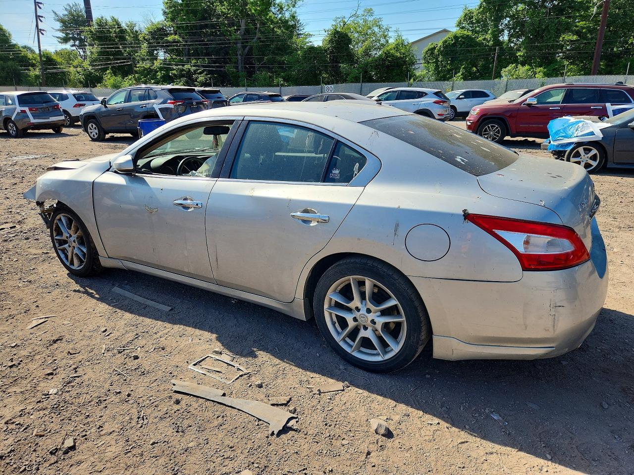 2009 Nissan Maxima 3.5 S Silver vin: 1N4AA51E99C843804