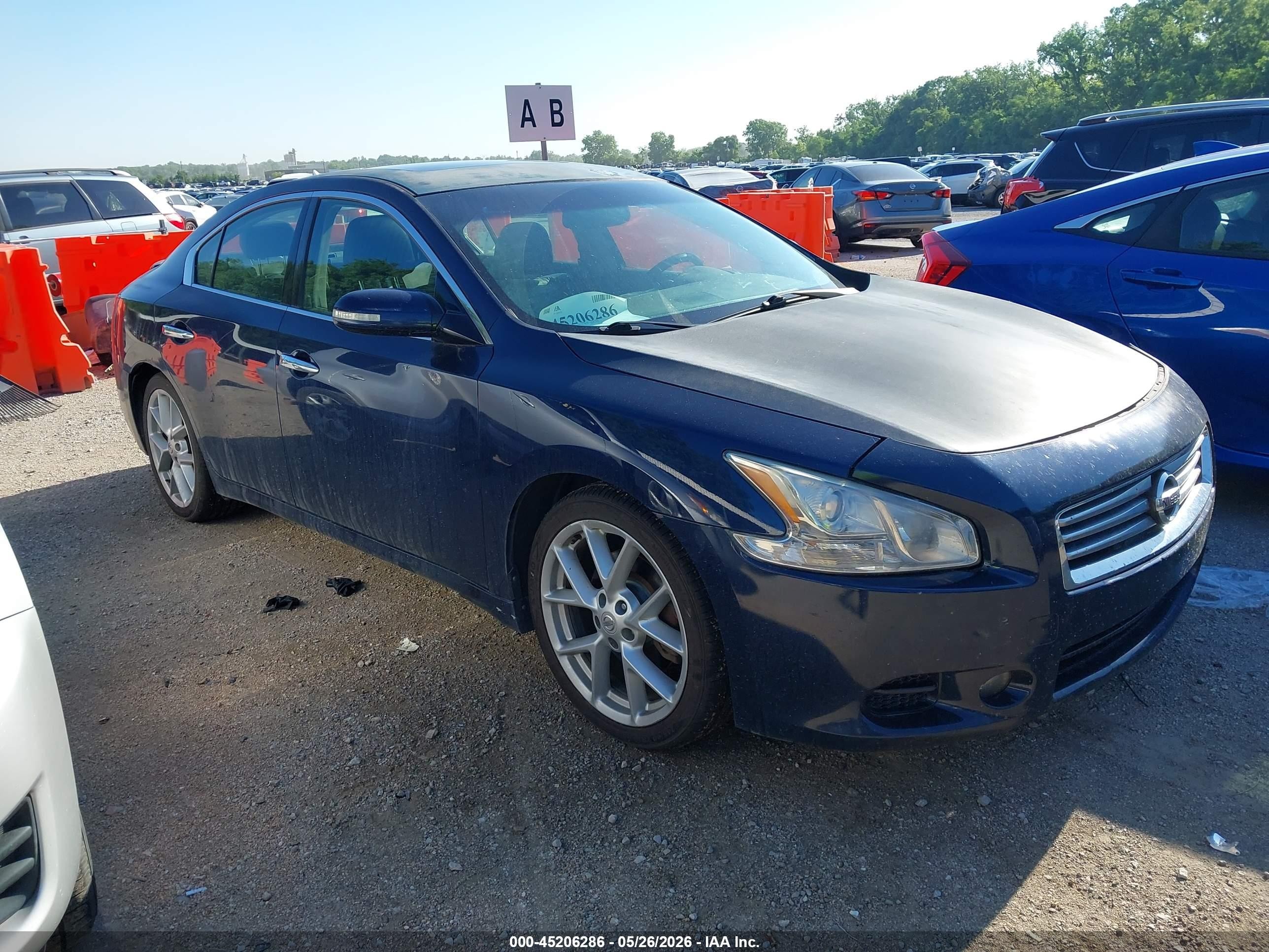 2009 Nissan Maxima 3.5 Sv Blue vin: 1N4AA51E99C848372