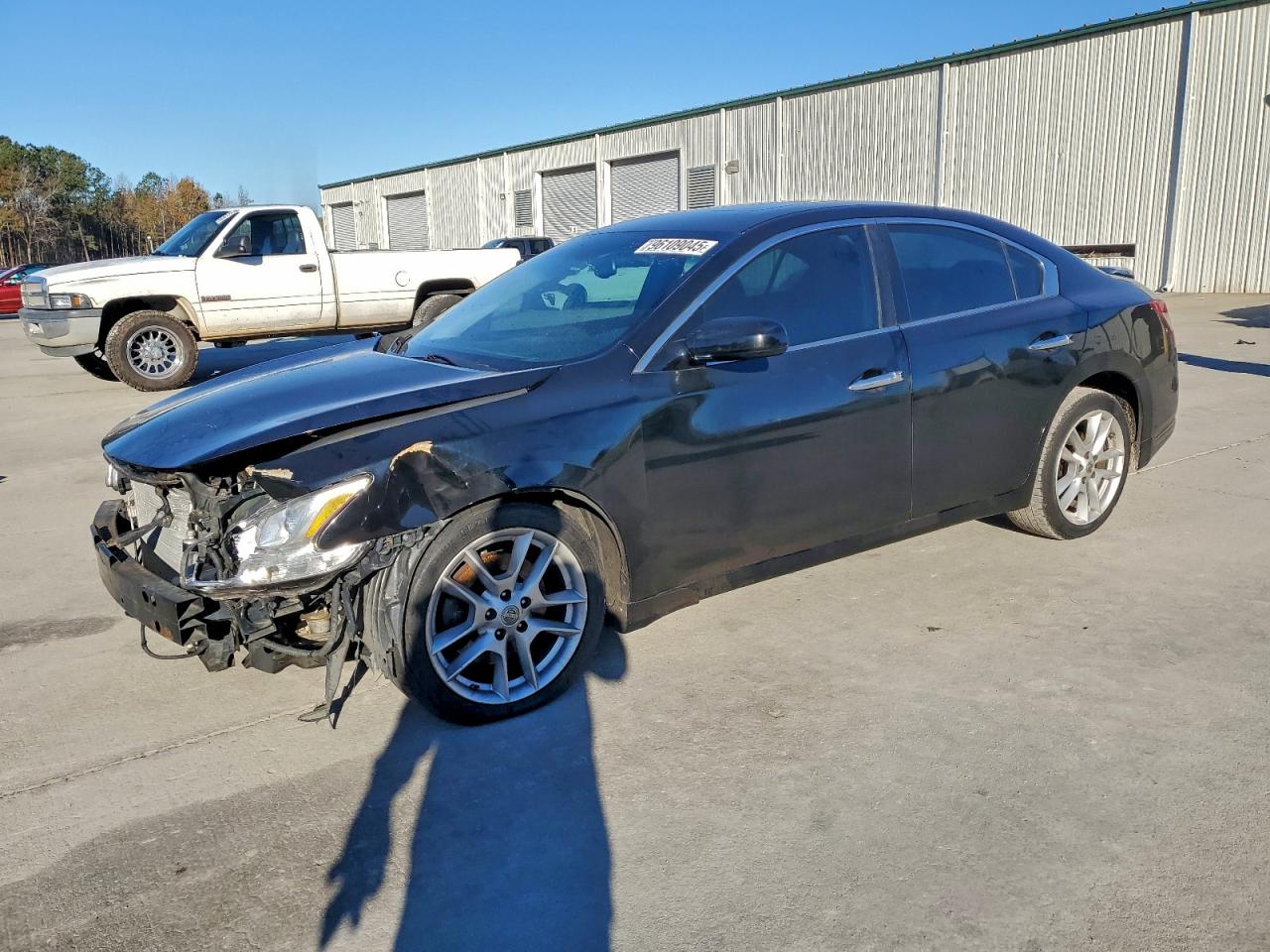 2009 Nissan Maxima S Black vin: 1N4AA51E99C853975