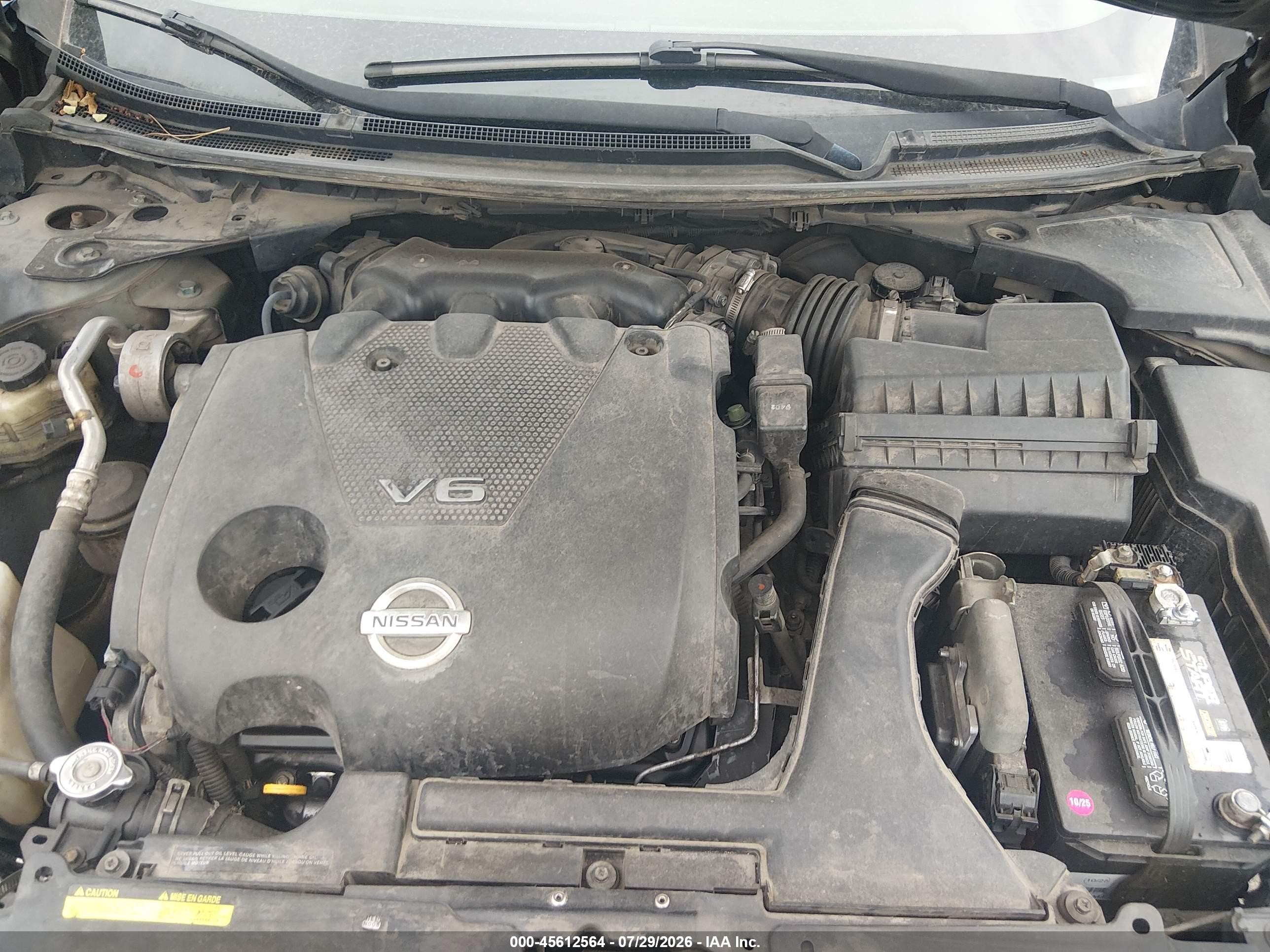 2009 Nissan Maxima 3.5 Sv Black vin: 1N4AA51E99C855774