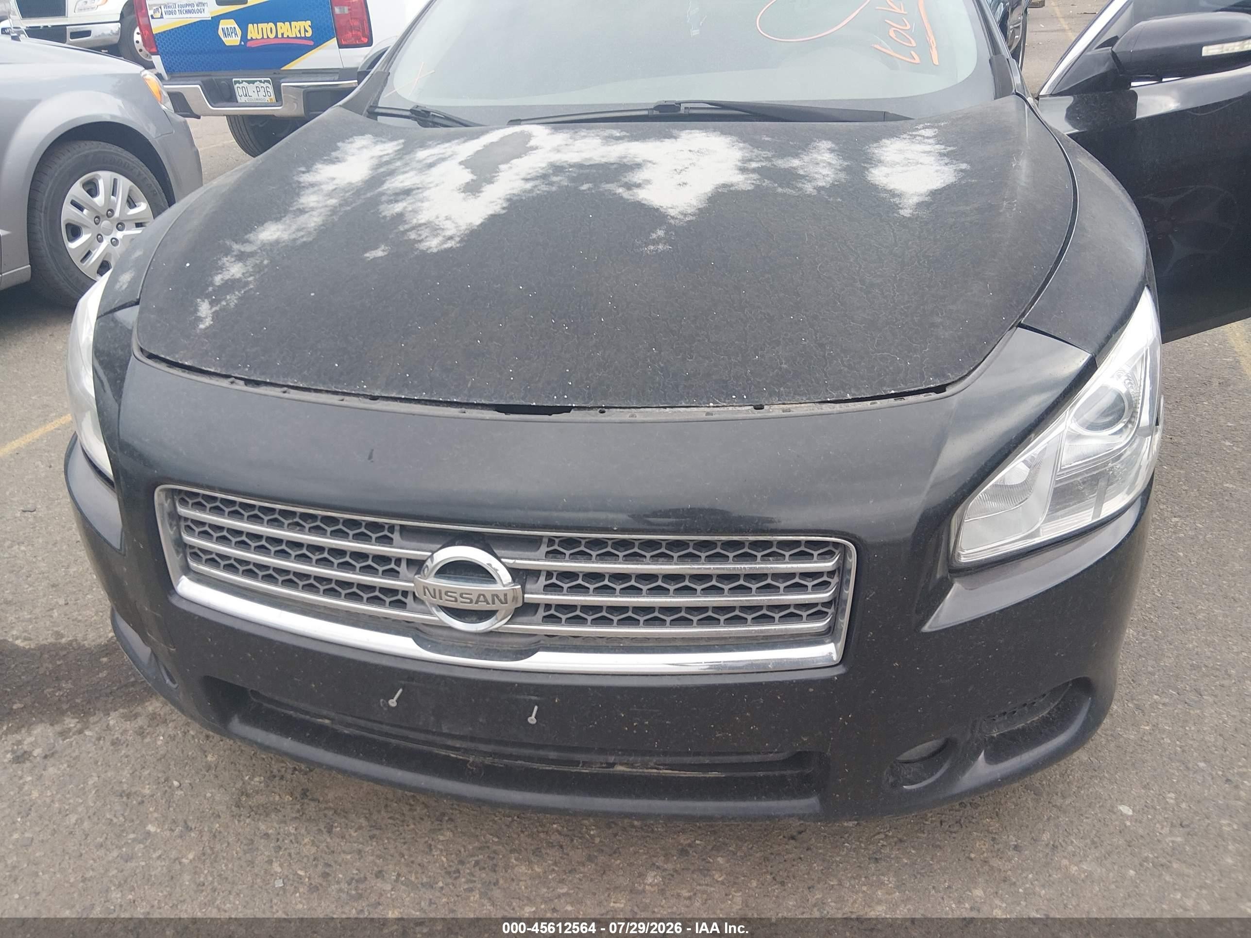 2009 Nissan Maxima 3.5 Sv Black vin: 1N4AA51E99C855774