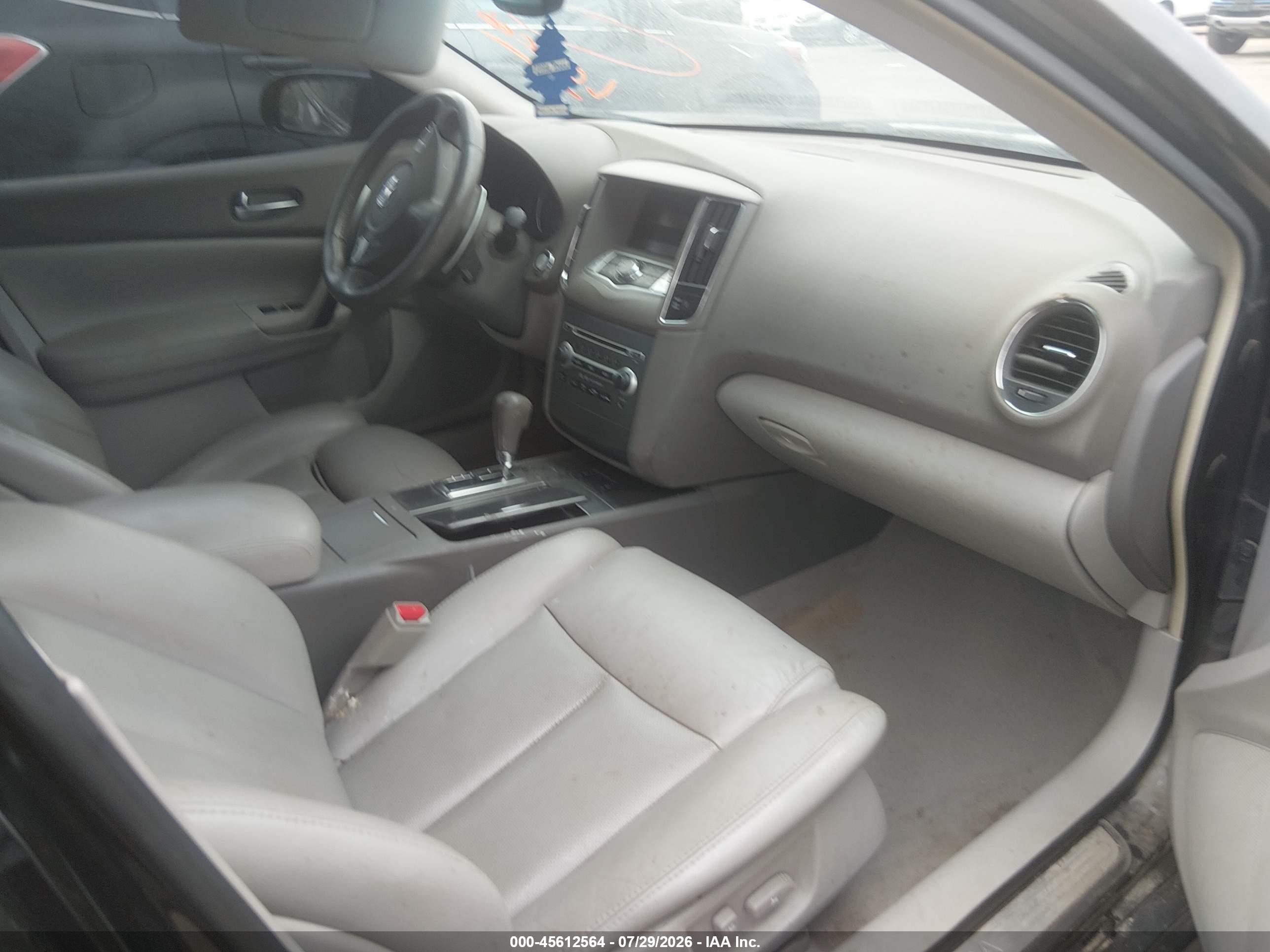 2009 Nissan Maxima 3.5 Sv Black vin: 1N4AA51E99C855774