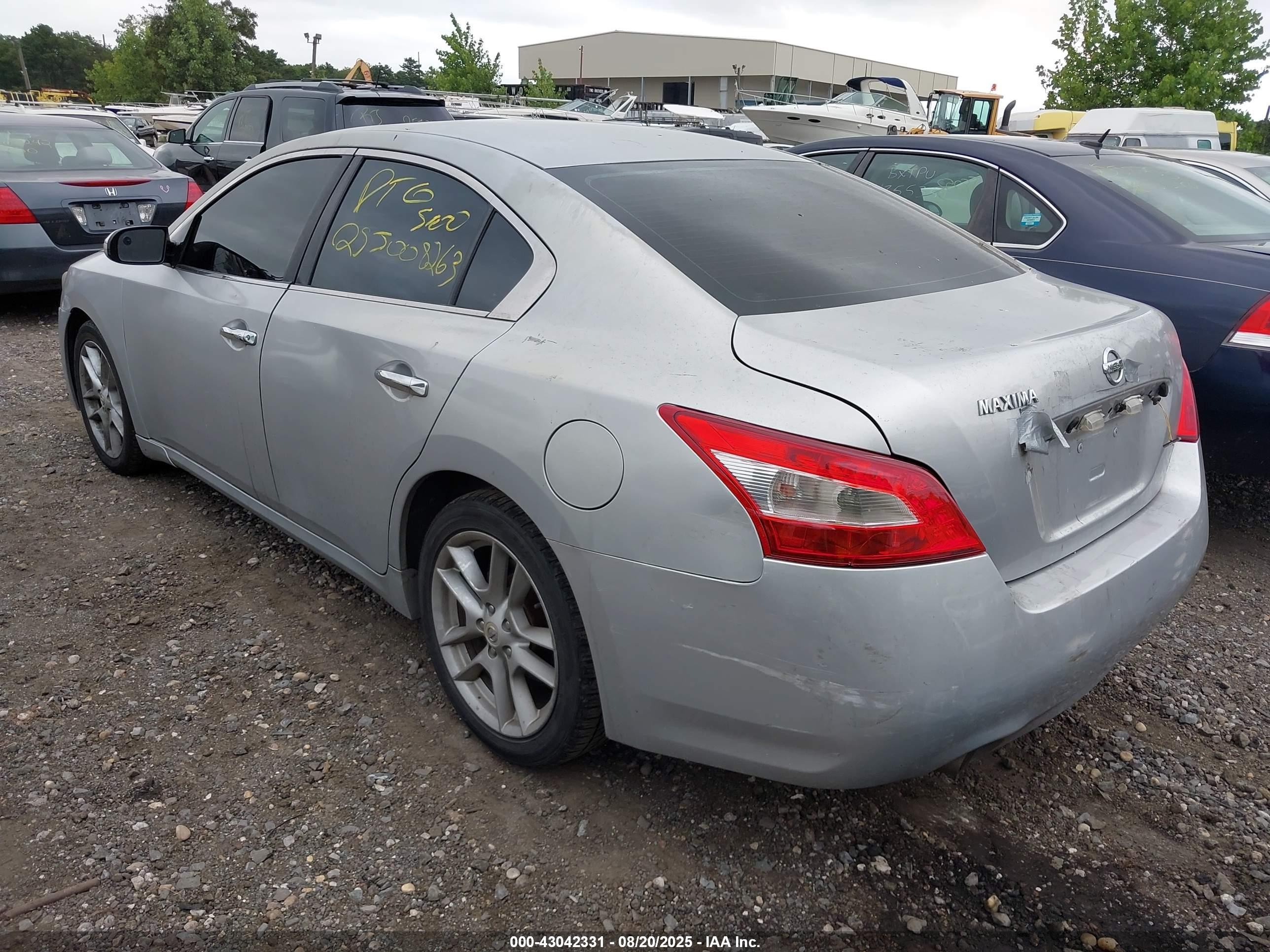 2009 Nissan Maxima 3.5 Sv Серебряный vin: 1N4AA51EX9C800752