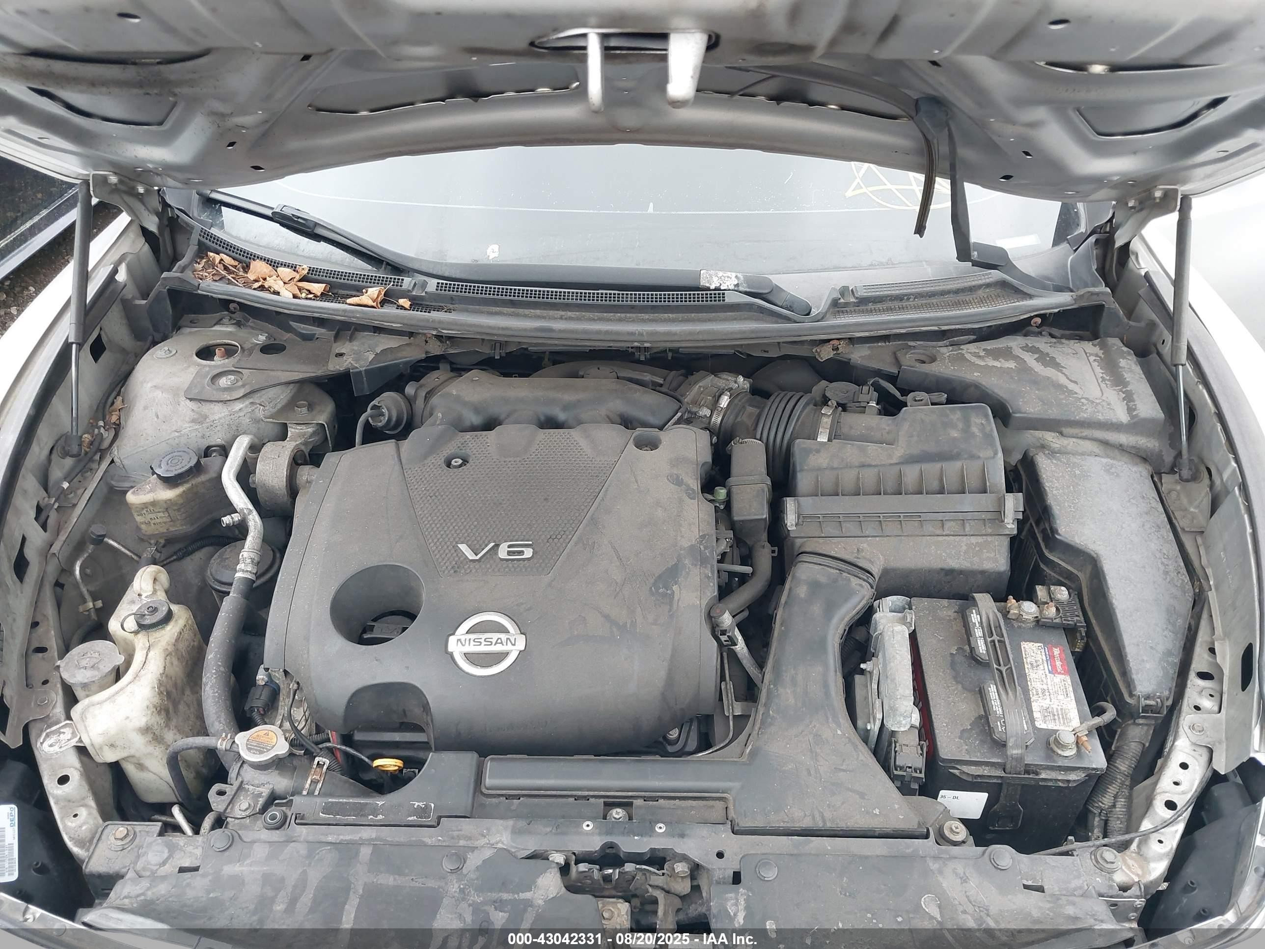 2009 Nissan Maxima 3.5 Sv Серебряный vin: 1N4AA51EX9C800752