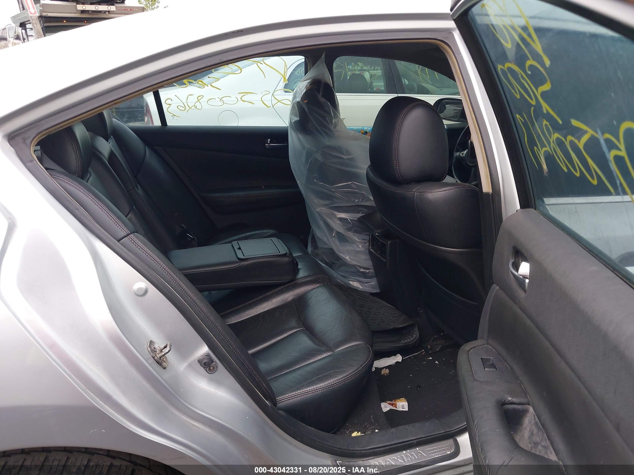 2009 Nissan Maxima 3.5 Sv Серебряный vin: 1N4AA51EX9C800752