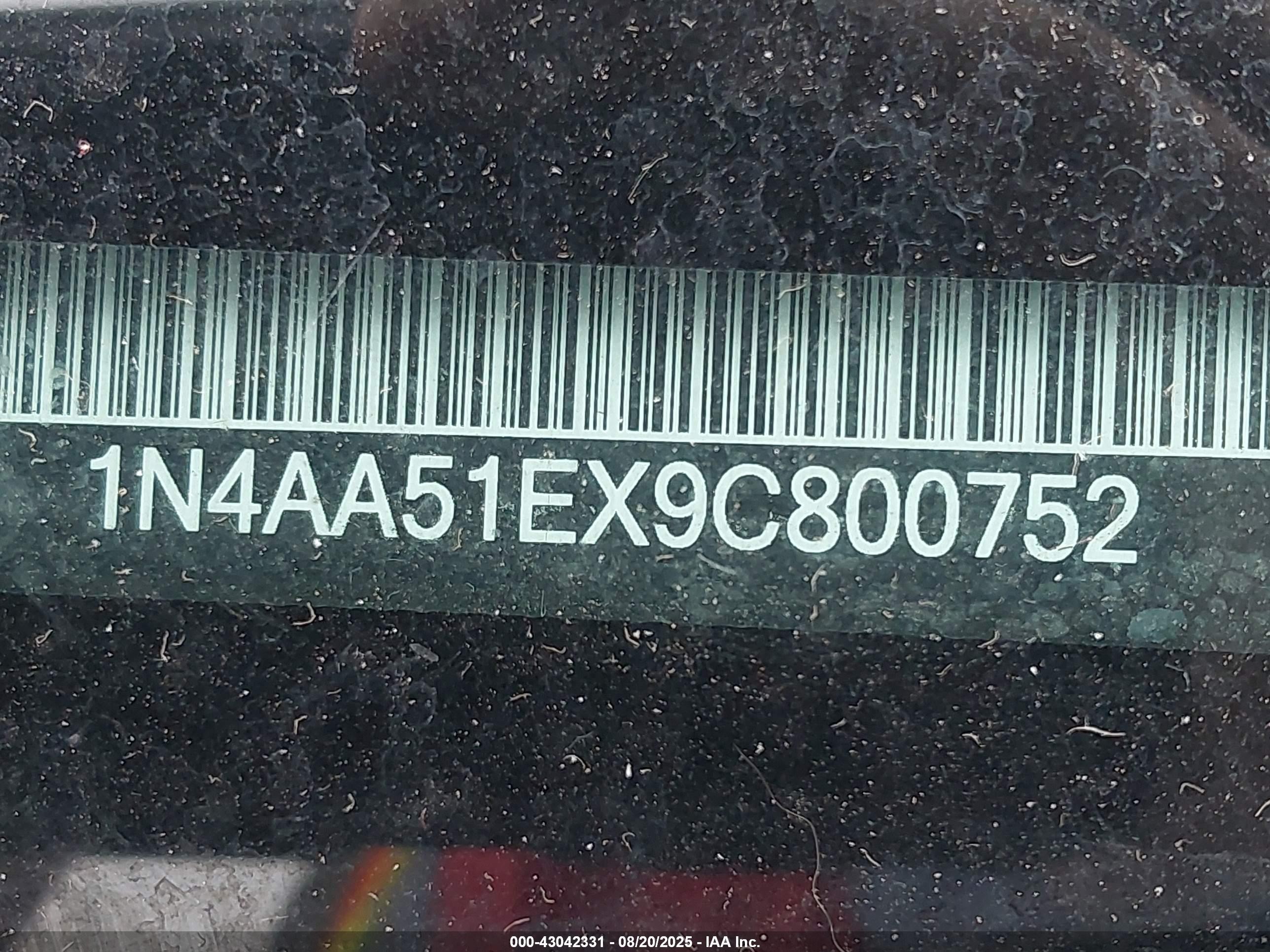 2009 Nissan Maxima 3.5 Sv Серебряный vin: 1N4AA51EX9C800752