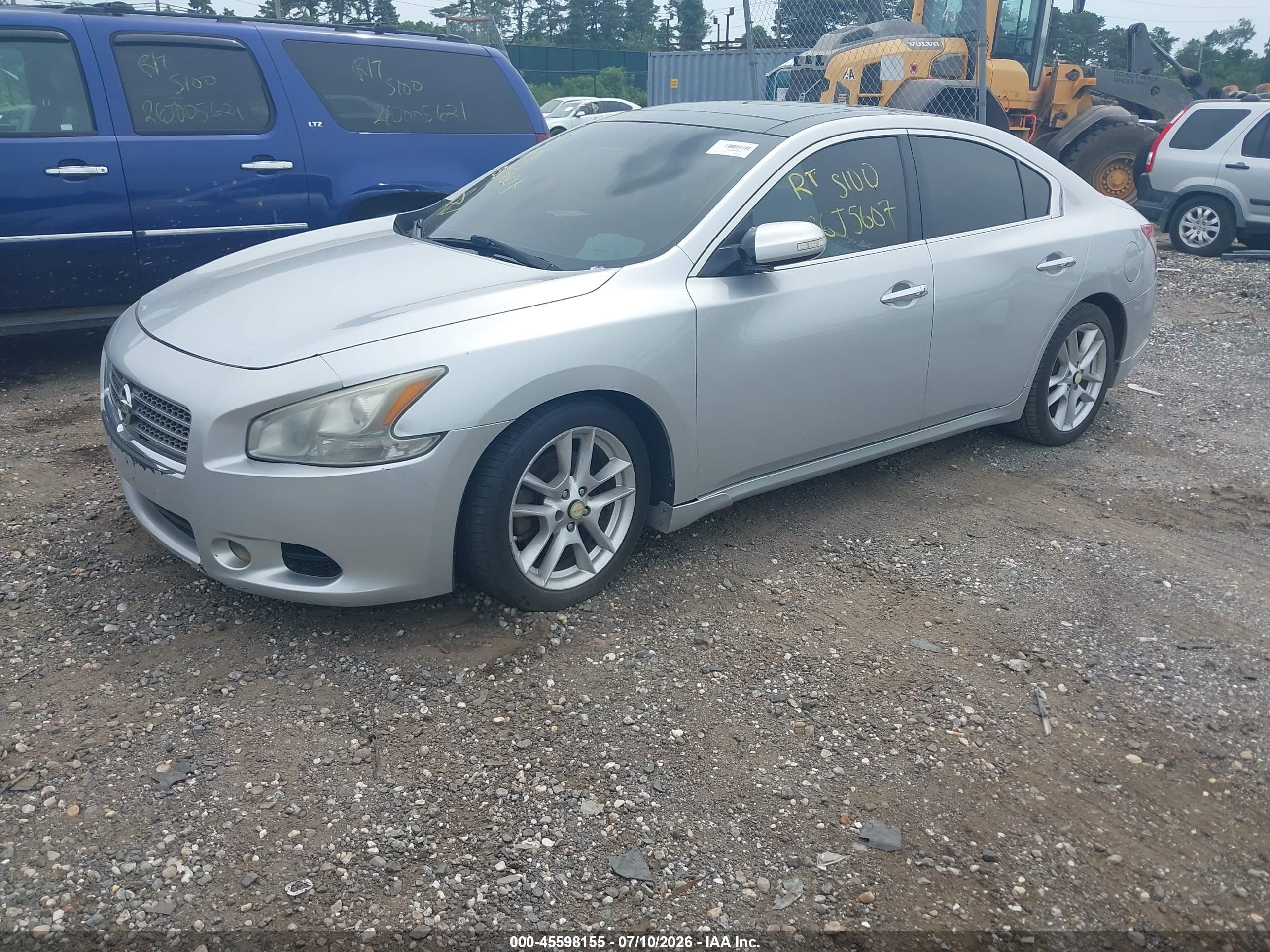 2009 Nissan Maxima 3.5 Sv Silver vin: 1N4AA51EX9C803375