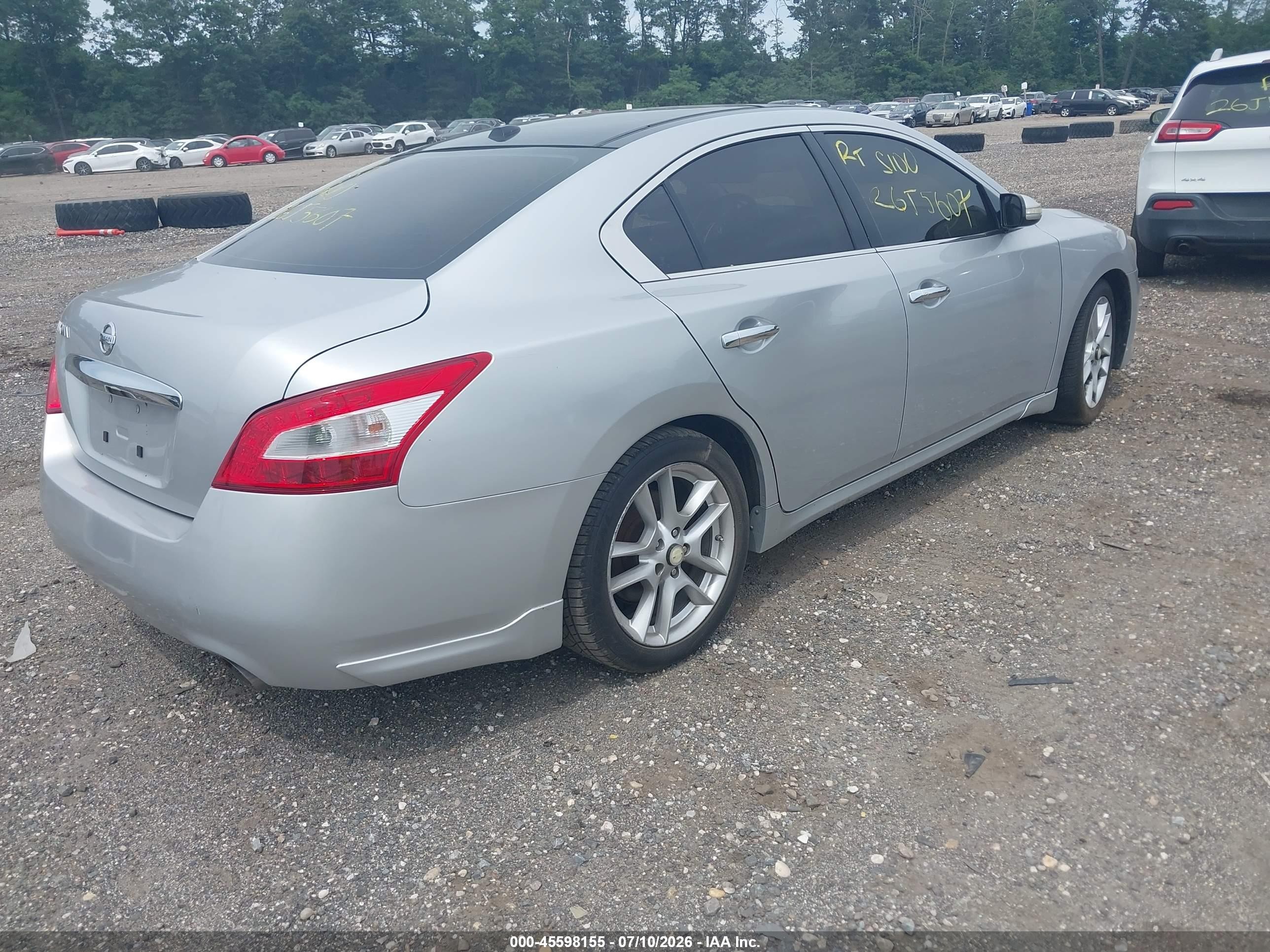 2009 Nissan Maxima 3.5 Sv Silver vin: 1N4AA51EX9C803375
