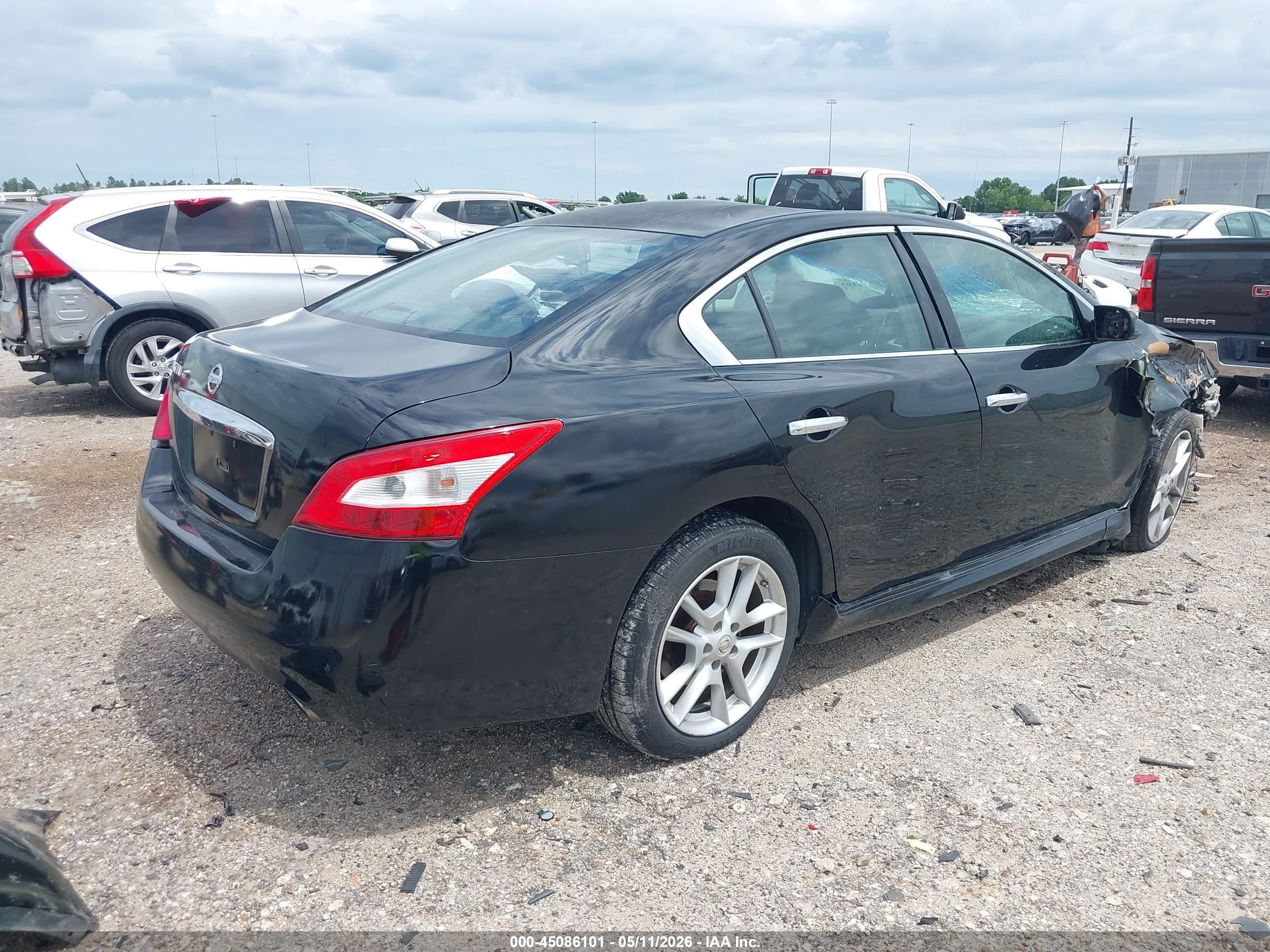 2009 Nissan Maxima 3.5 S Black vin: 1N4AA51EX9C847019