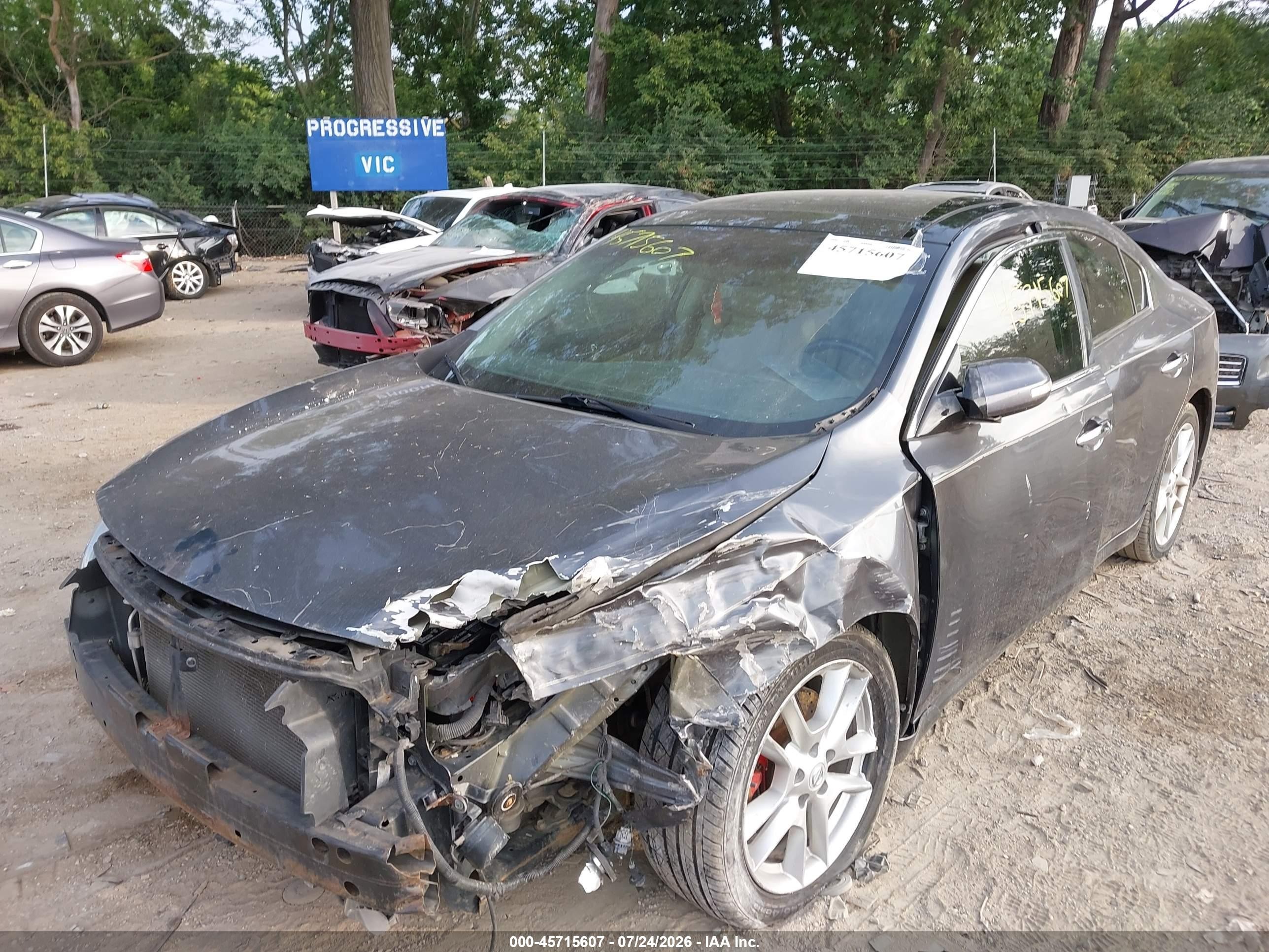 2010 Nissan Maxima 3.5 Sv Серый vin: 1N4AA5AP0AC802886