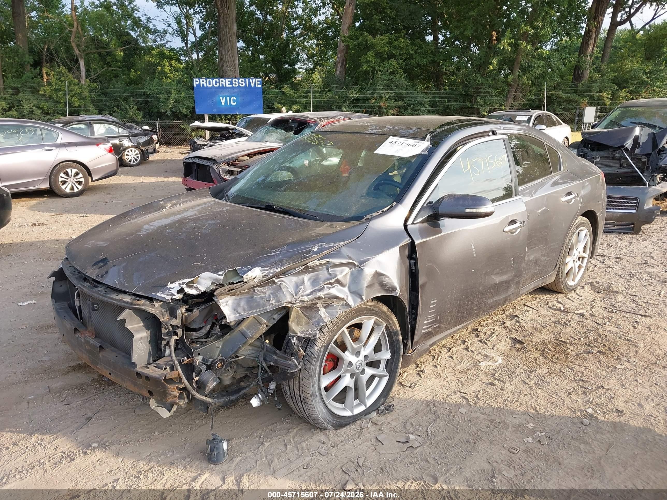 2010 Nissan Maxima 3.5 Sv Серый vin: 1N4AA5AP0AC802886