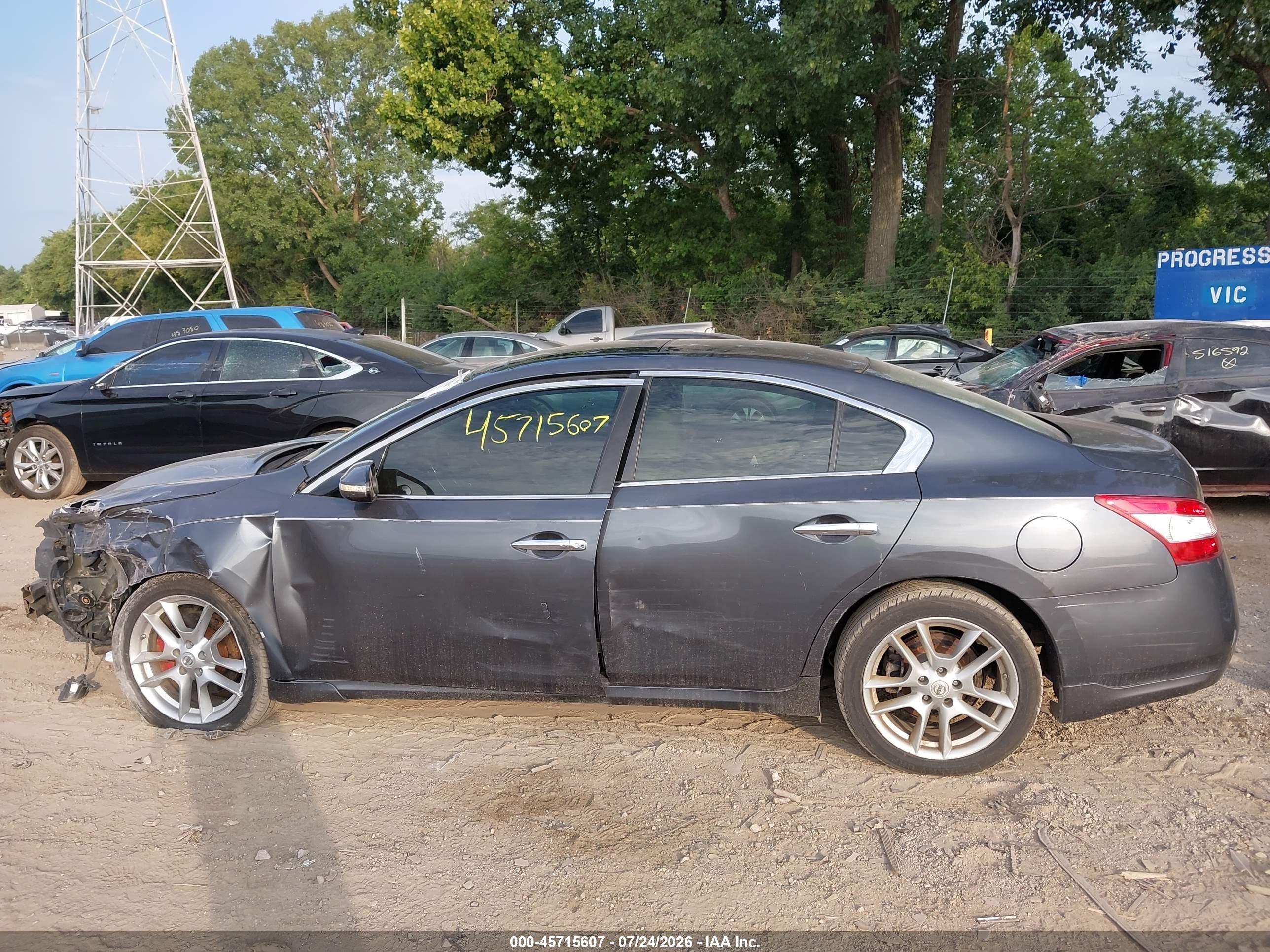 2010 Nissan Maxima 3.5 Sv Серый vin: 1N4AA5AP0AC802886