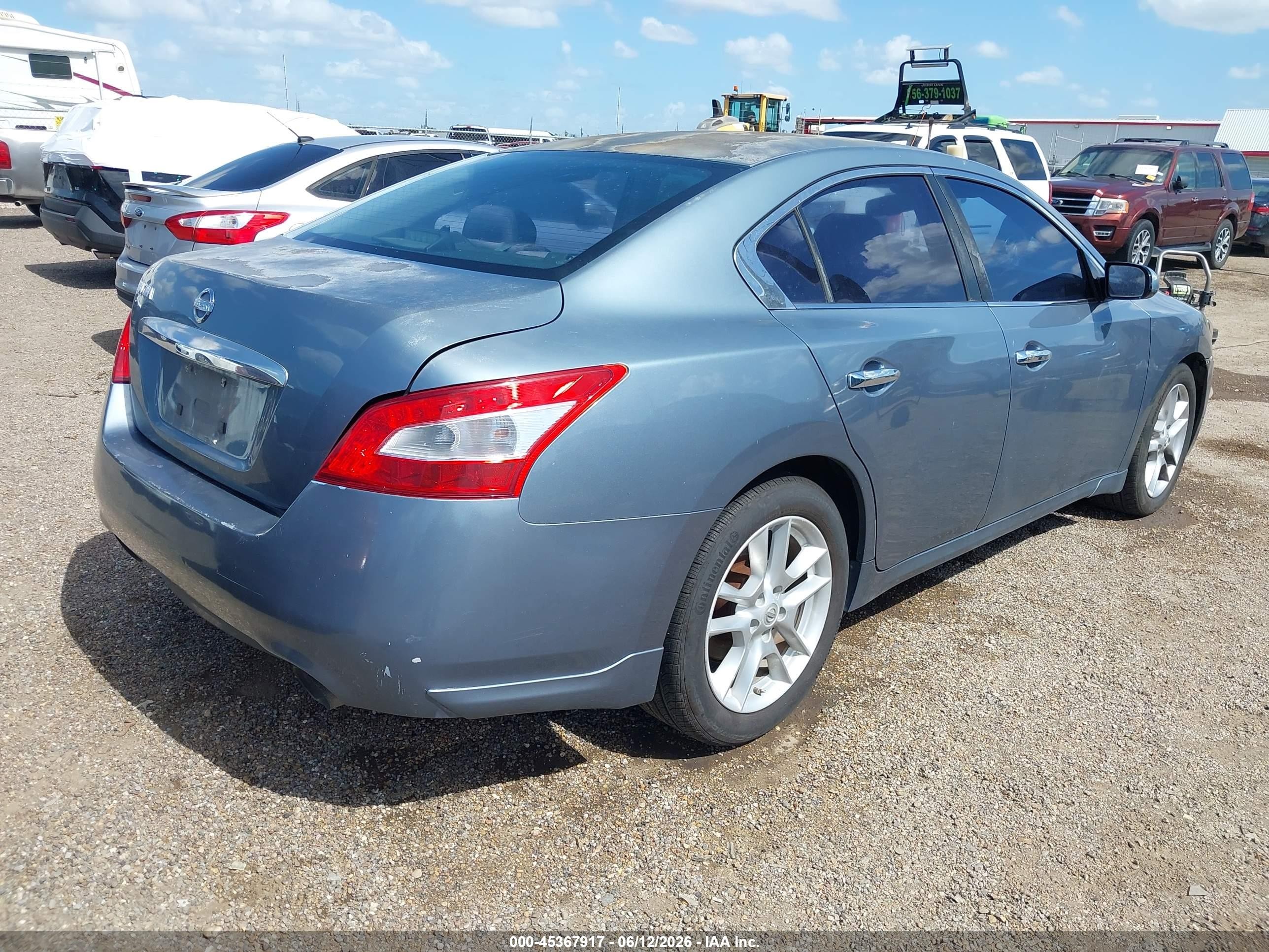 2010 Nissan Maxima 3.5 S Blue vin: 1N4AA5AP0AC819901