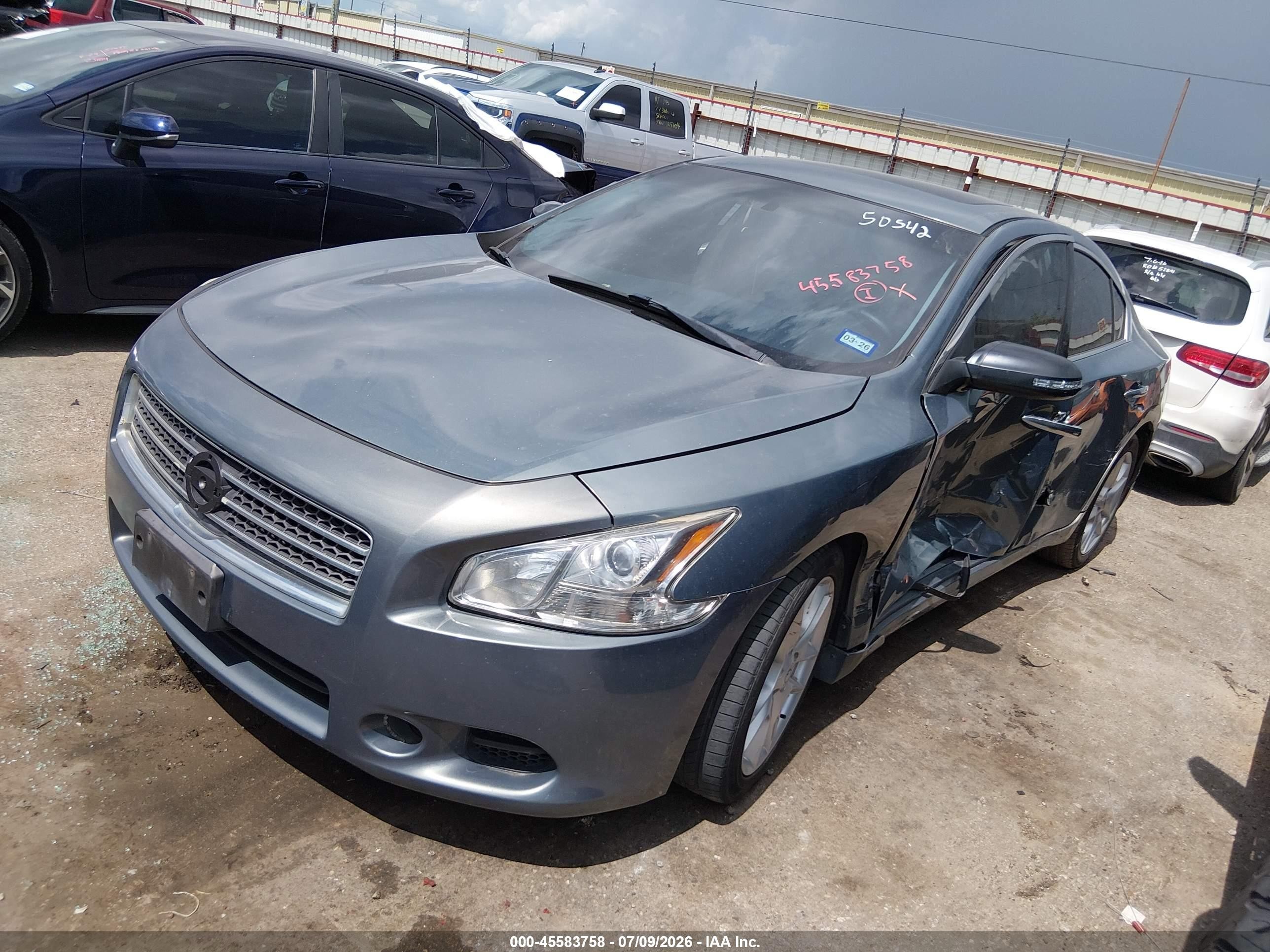 2010 Nissan Maxima 3.5 Sv Gray vin: 1N4AA5AP0AC828212
