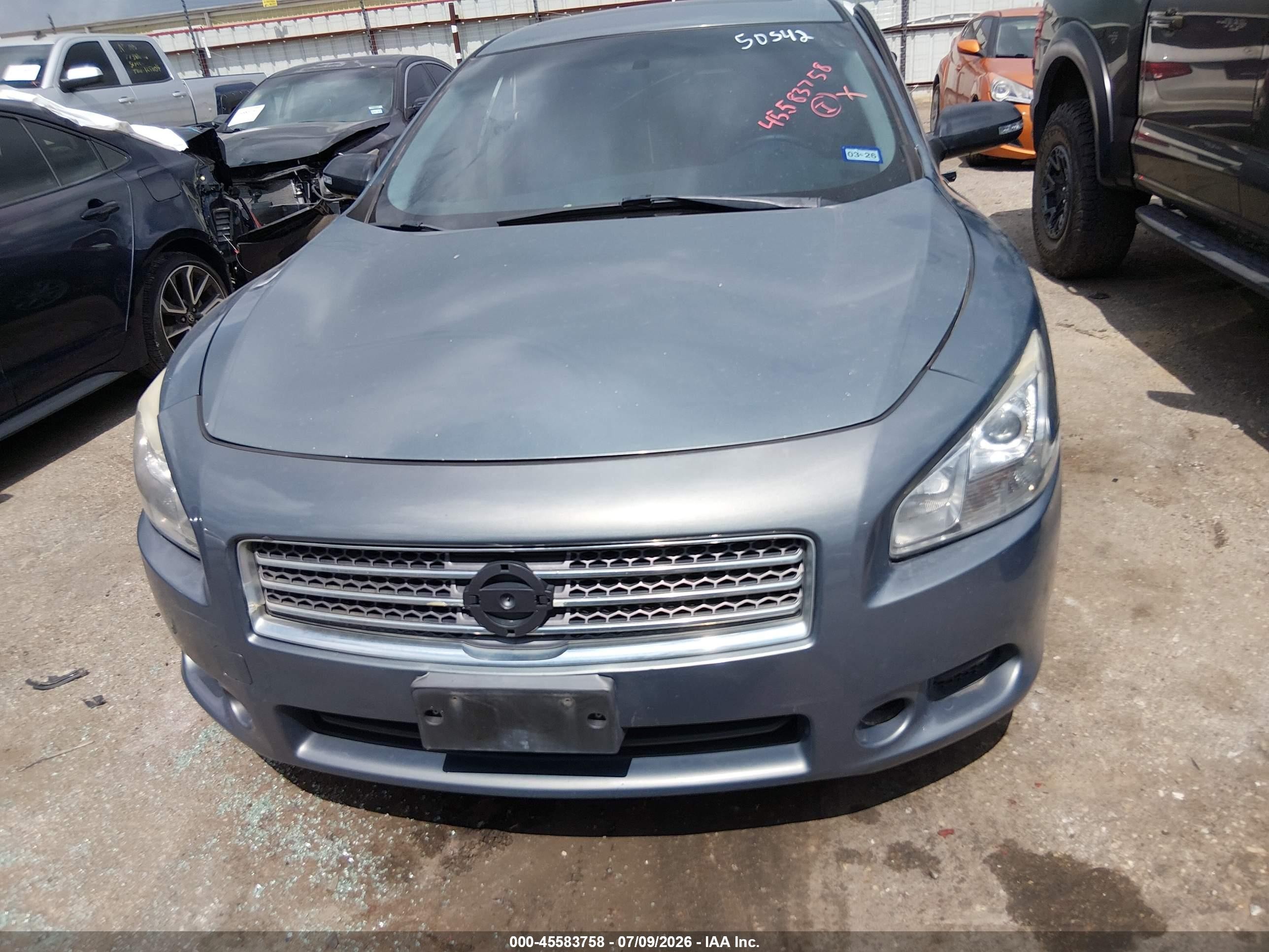 2010 Nissan Maxima 3.5 Sv Gray vin: 1N4AA5AP0AC828212