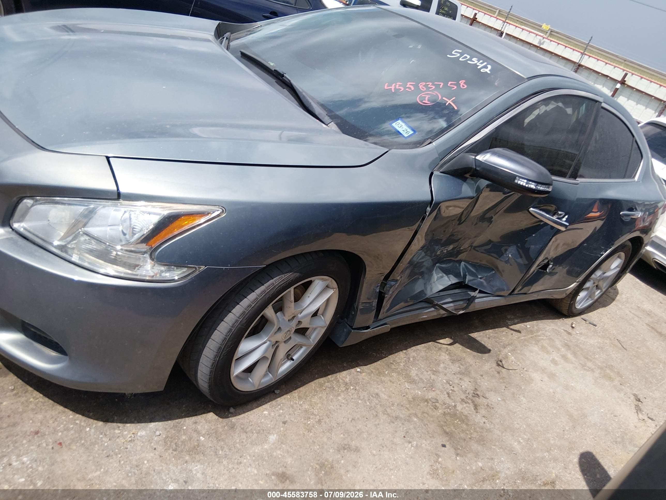 2010 Nissan Maxima 3.5 Sv Gray vin: 1N4AA5AP0AC828212