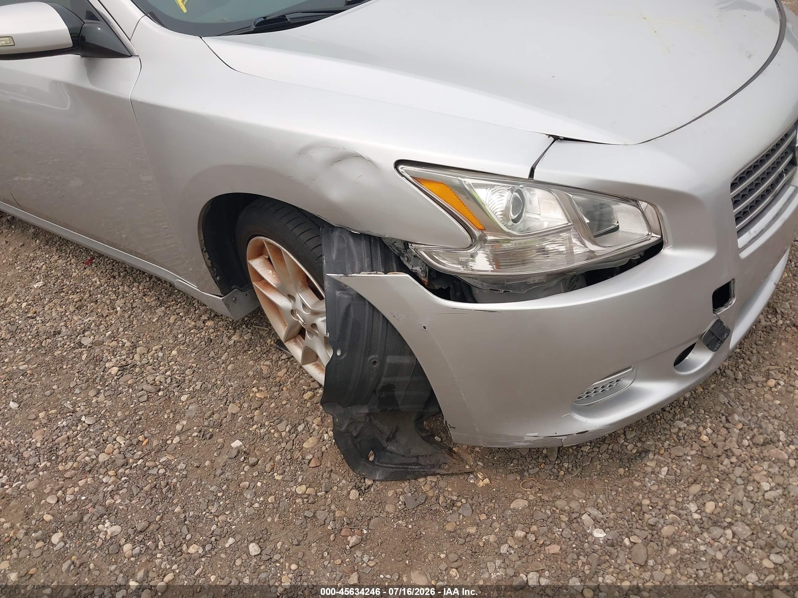 2010 Nissan Maxima 3.5 Sv Gray vin: 1N4AA5AP0AC828405