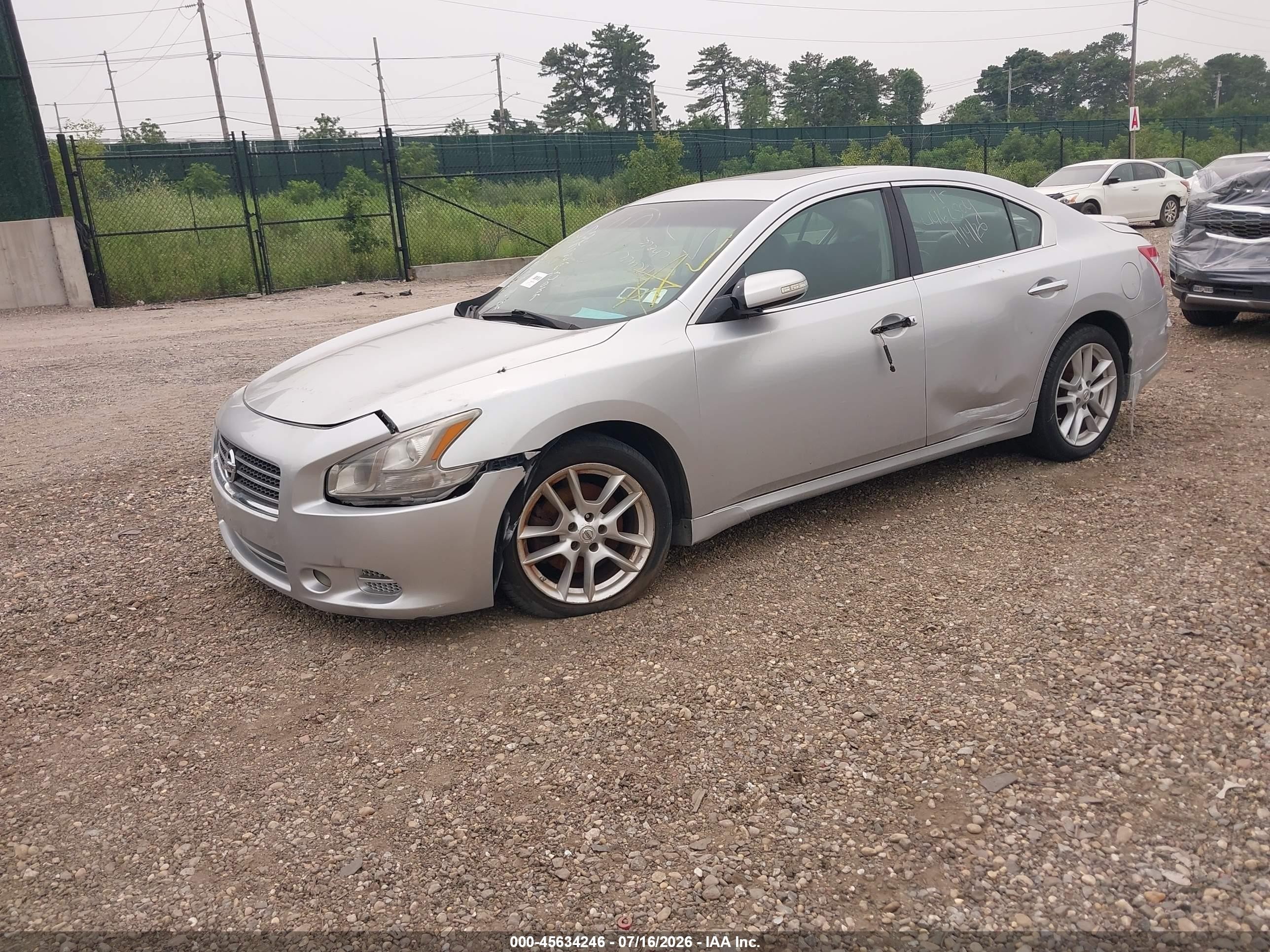2010 Nissan Maxima 3.5 Sv Gray vin: 1N4AA5AP0AC828405