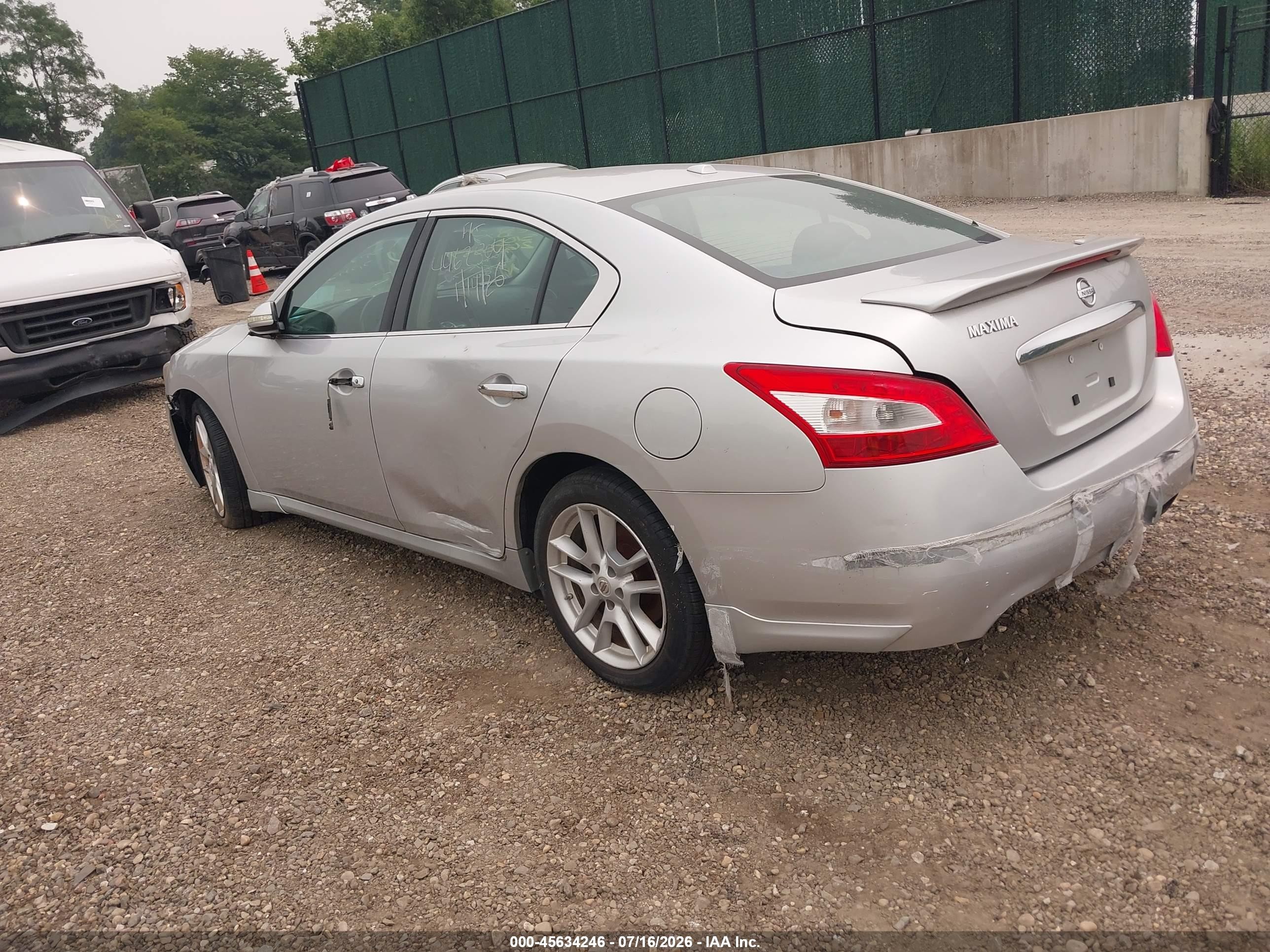 2010 Nissan Maxima 3.5 Sv Gray vin: 1N4AA5AP0AC828405