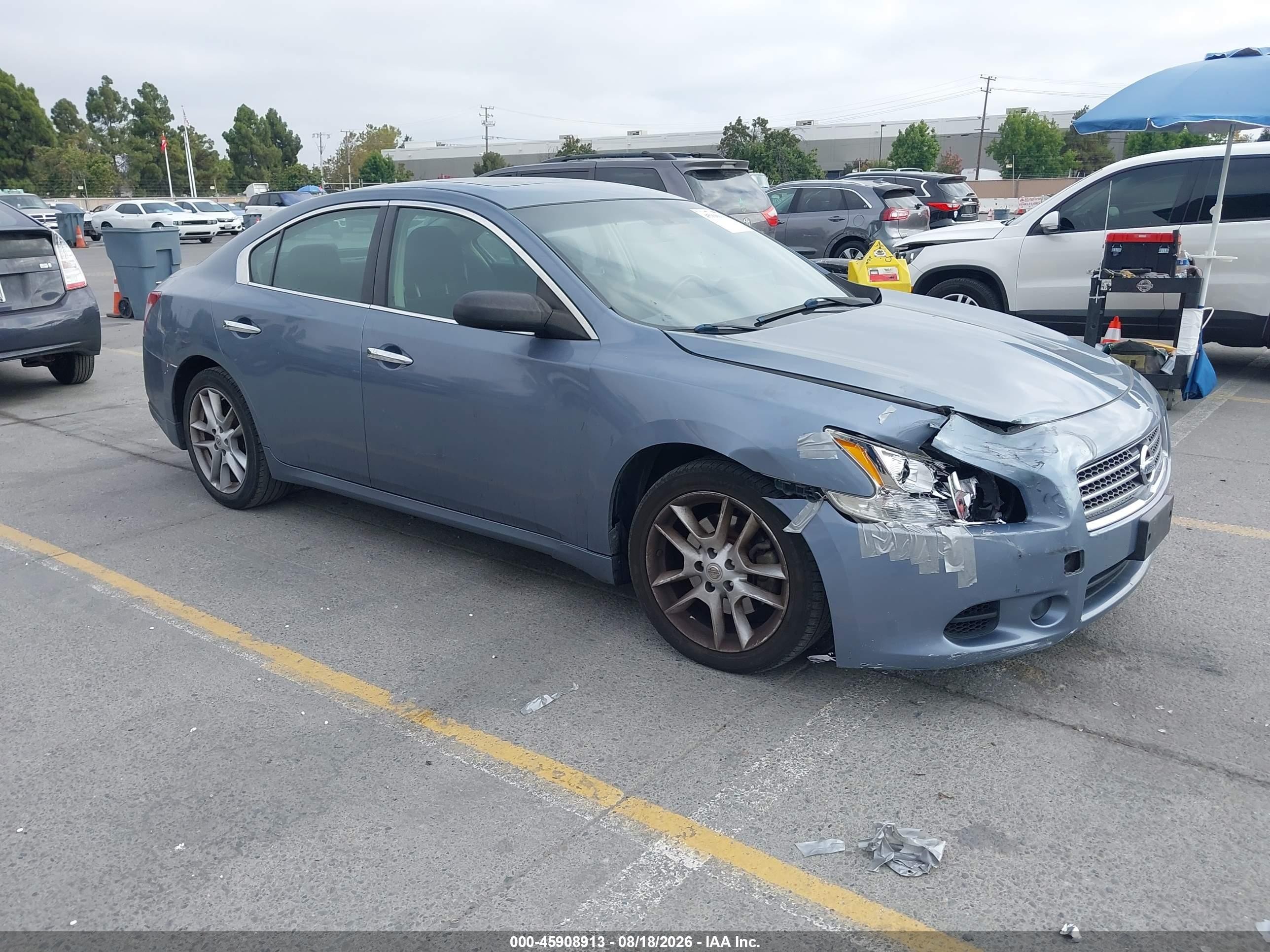 2010 Nissan Maxima 3.5 S Blue vin: 1N4AA5AP0AC828484