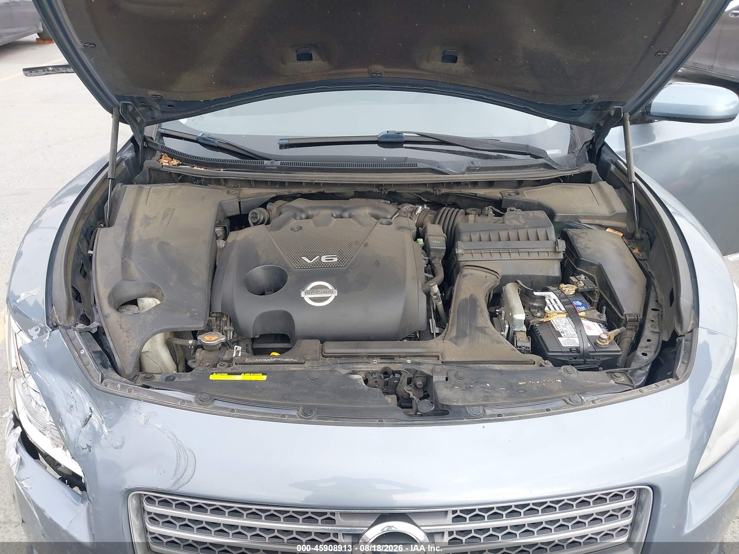 2010 Nissan Maxima 3.5 S Blue vin: 1N4AA5AP0AC828484