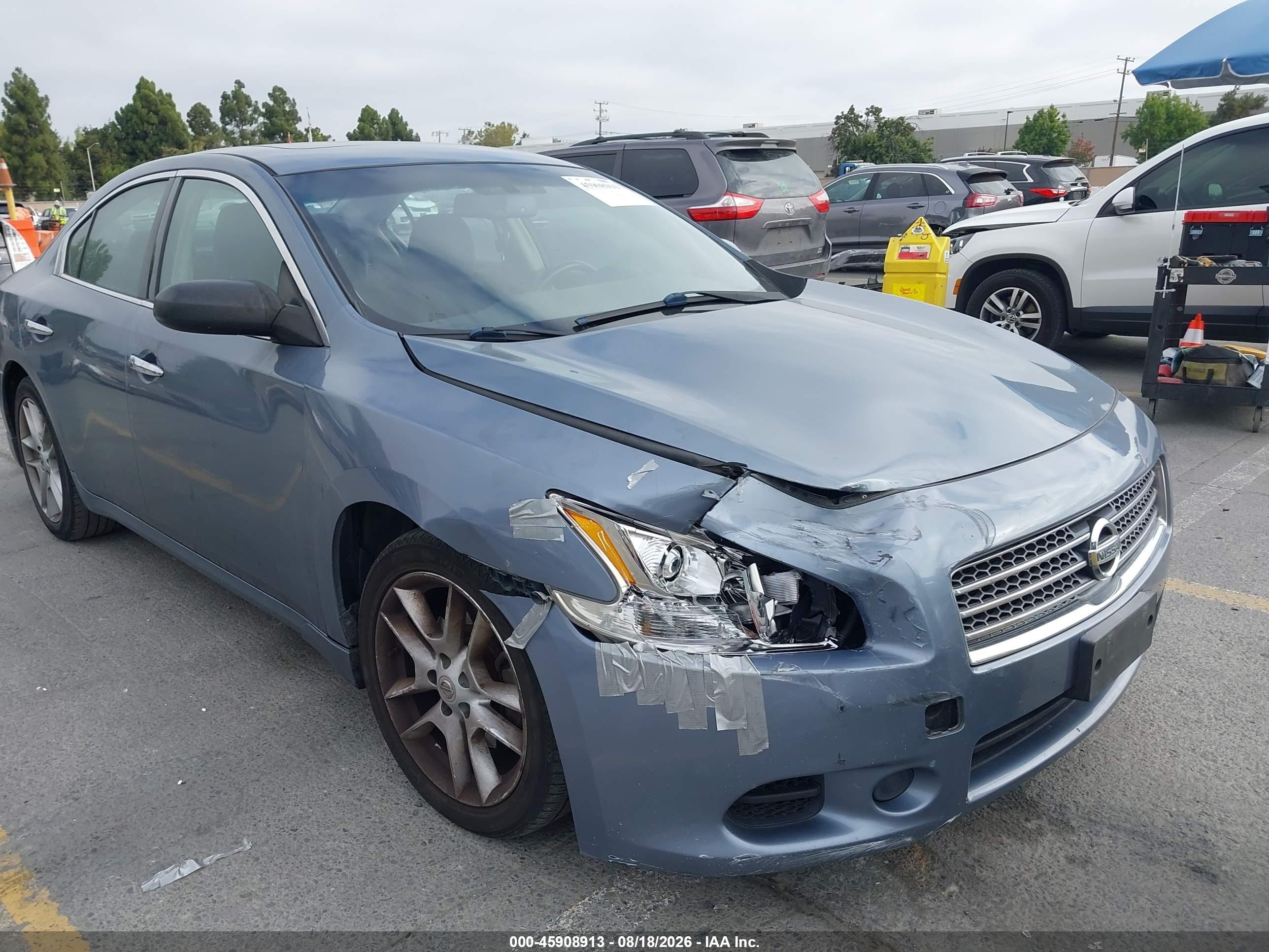 2010 Nissan Maxima 3.5 S Blue vin: 1N4AA5AP0AC828484