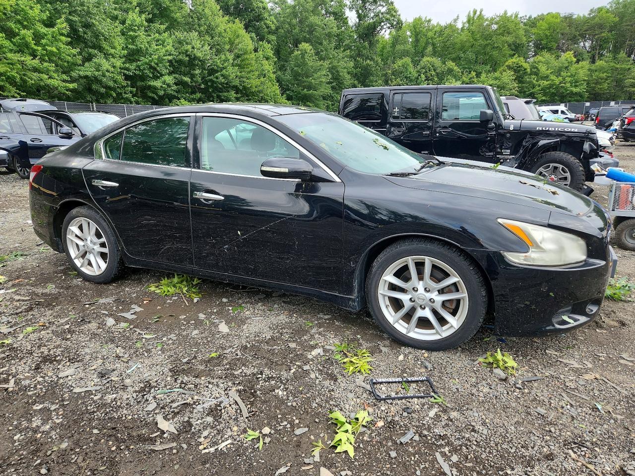 2010 Nissan Maxima 3.5 S Black vin: 1N4AA5AP0AC831546