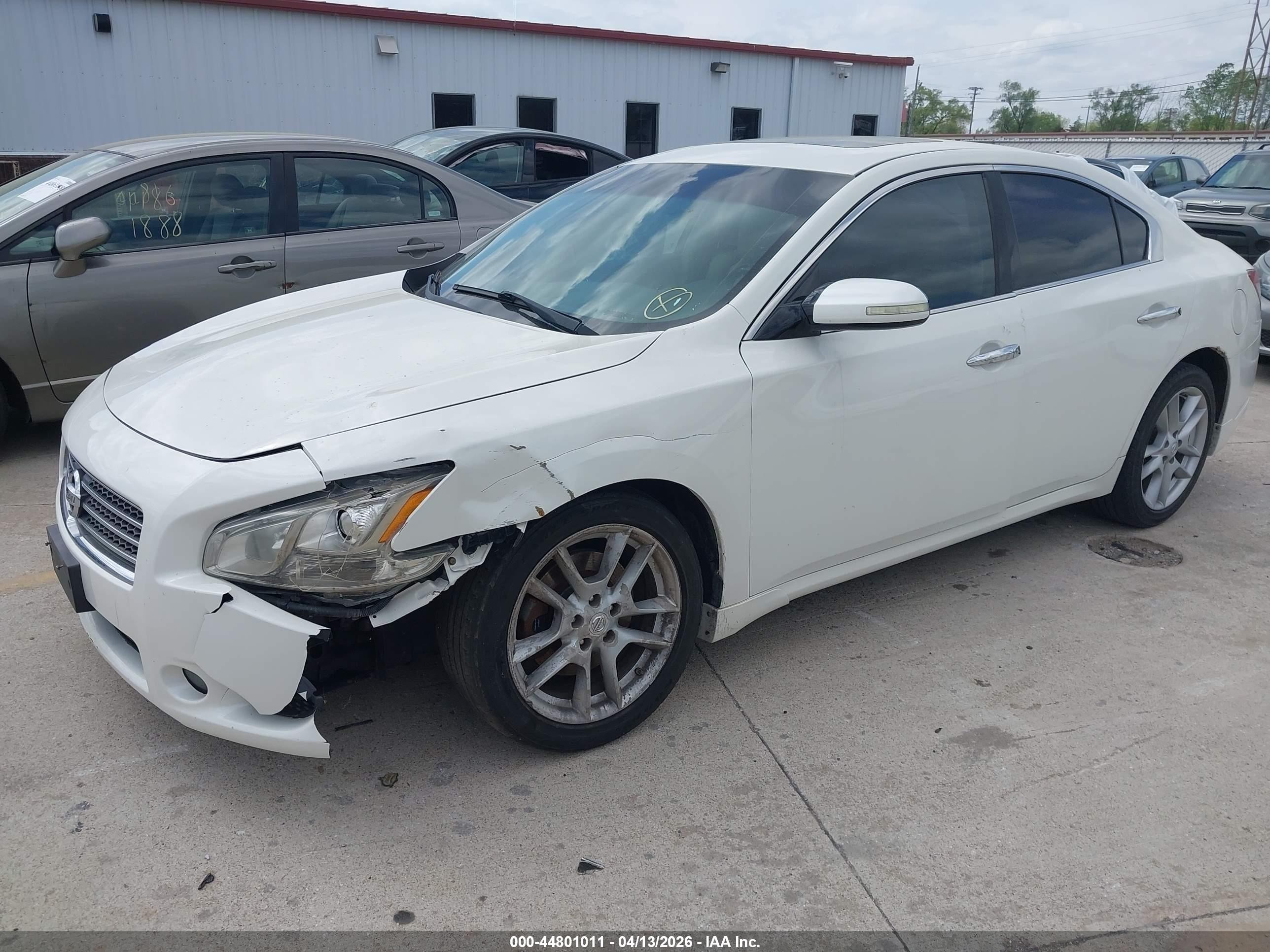 2010 Nissan Maxima 3.5 Sv White vin: 1N4AA5AP0AC864028