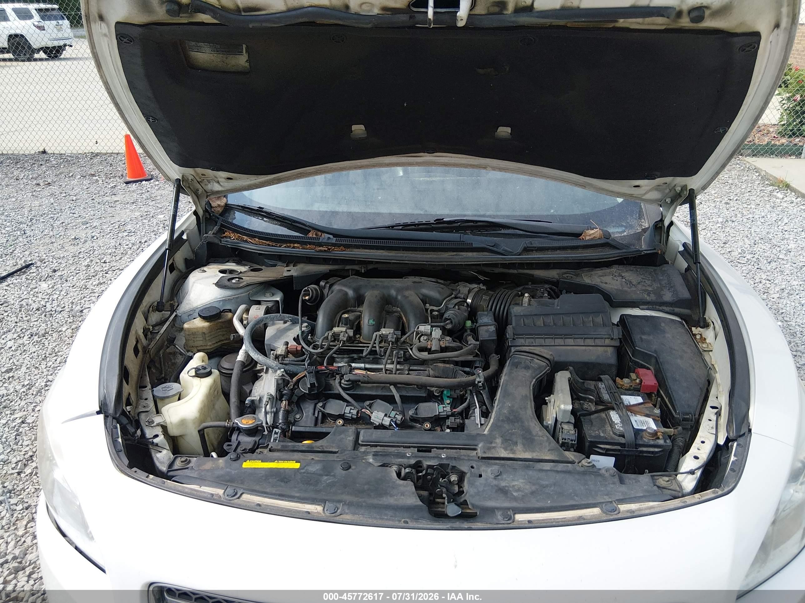 2011 Nissan Maxima 3.5 Sv White vin: 1N4AA5AP0BC803487