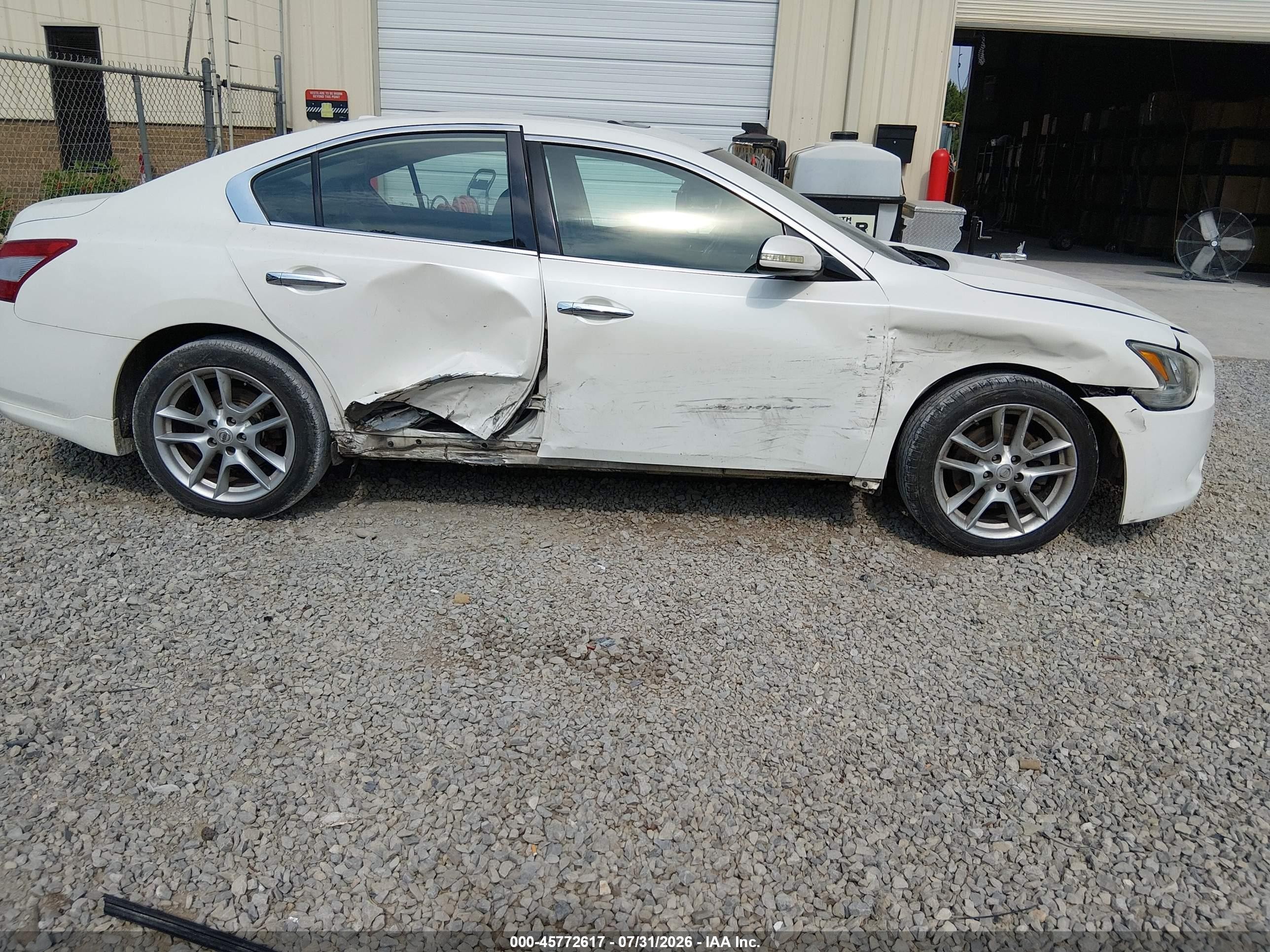2011 Nissan Maxima 3.5 Sv White vin: 1N4AA5AP0BC803487