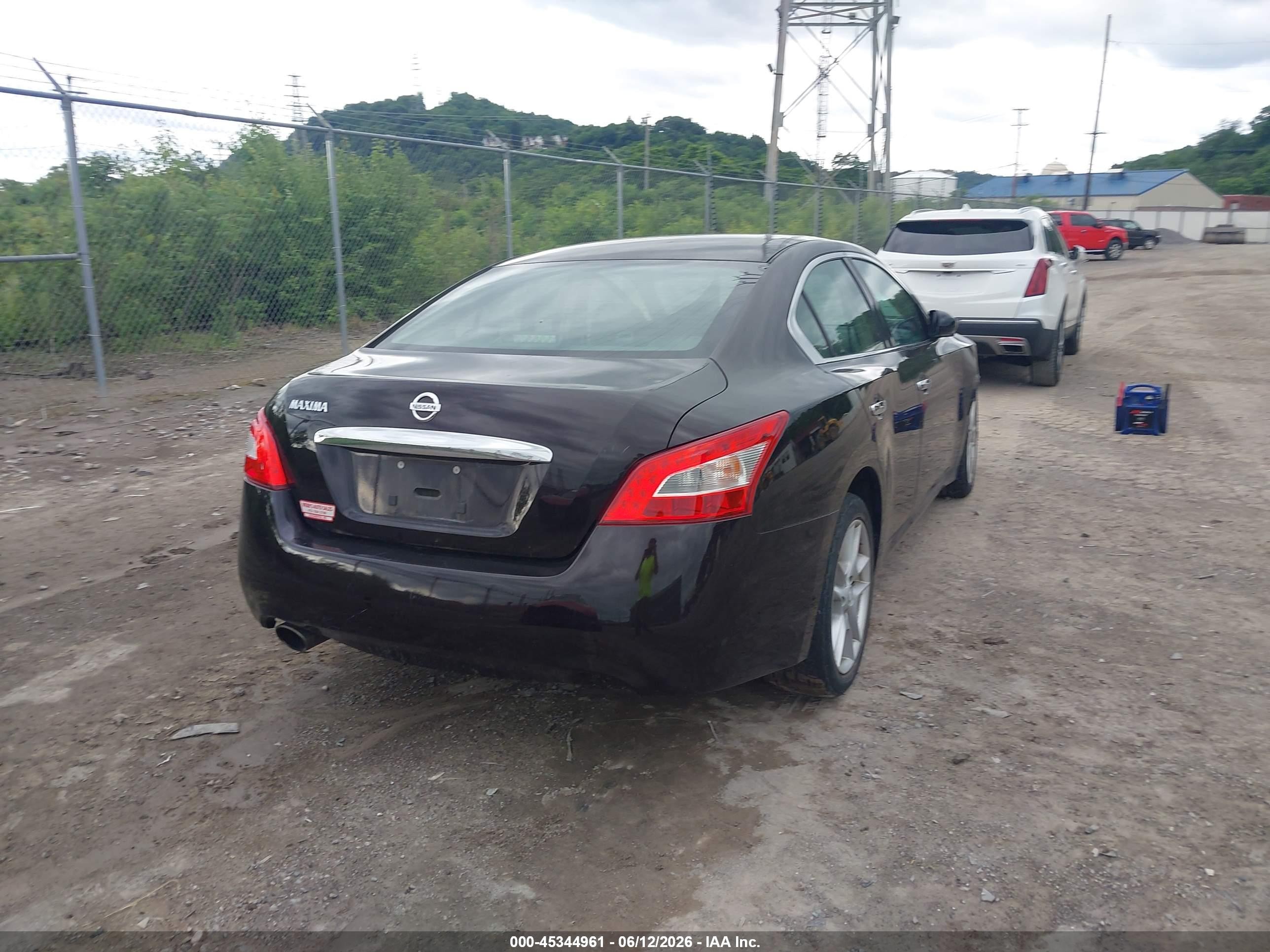 2011 Nissan Maxima 3.5 S Black vin: 1N4AA5AP0BC807524