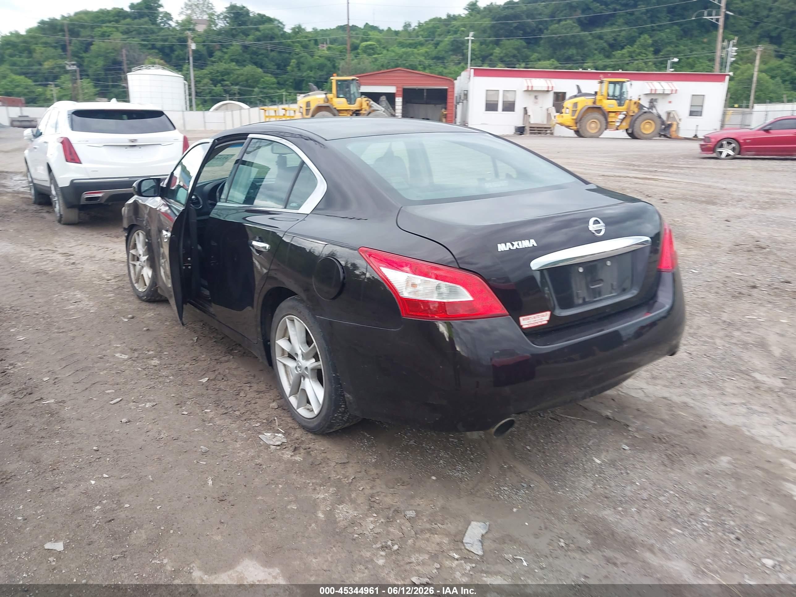 2011 Nissan Maxima 3.5 S Black vin: 1N4AA5AP0BC807524
