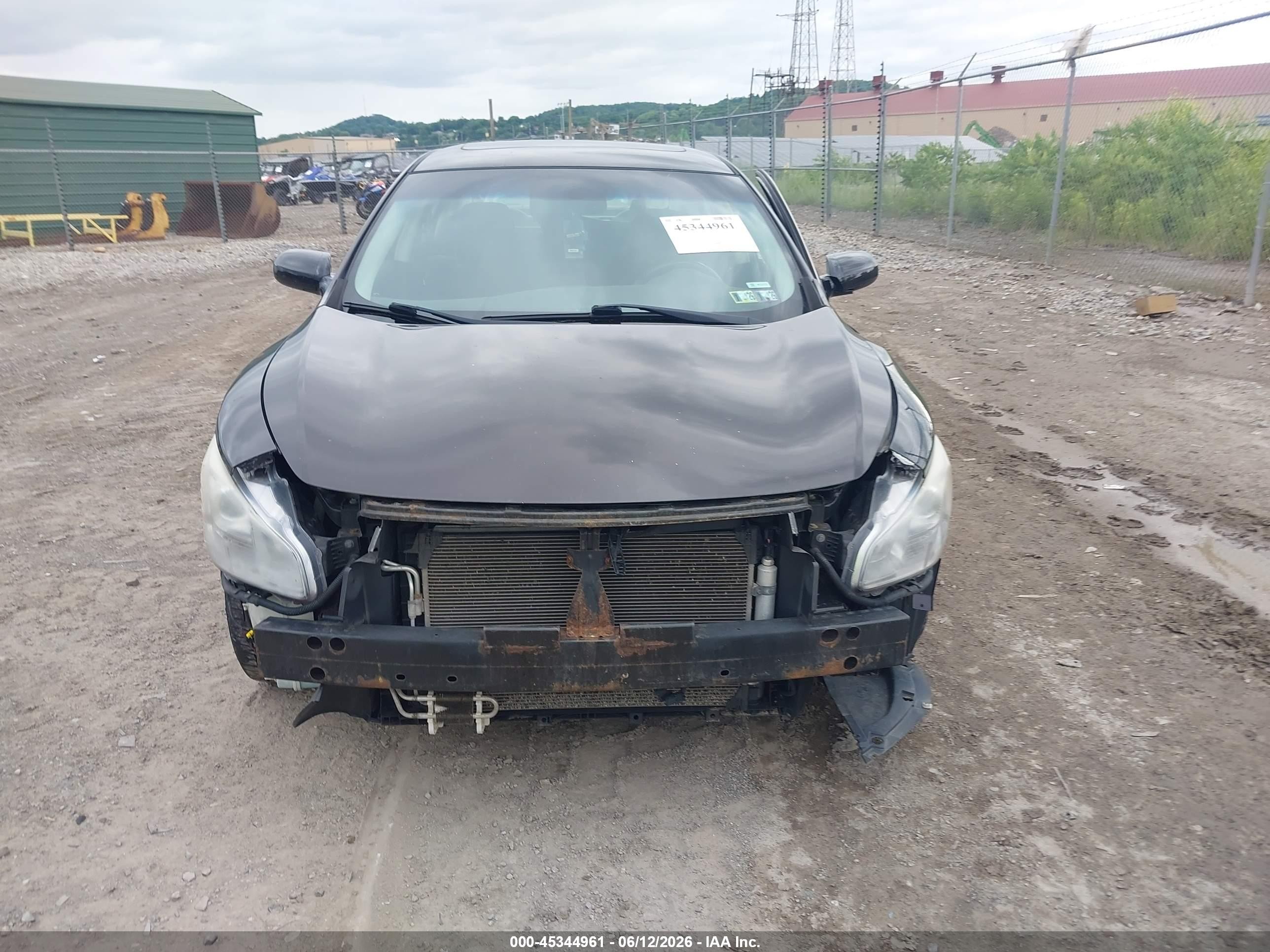 2011 Nissan Maxima 3.5 S Black vin: 1N4AA5AP0BC807524