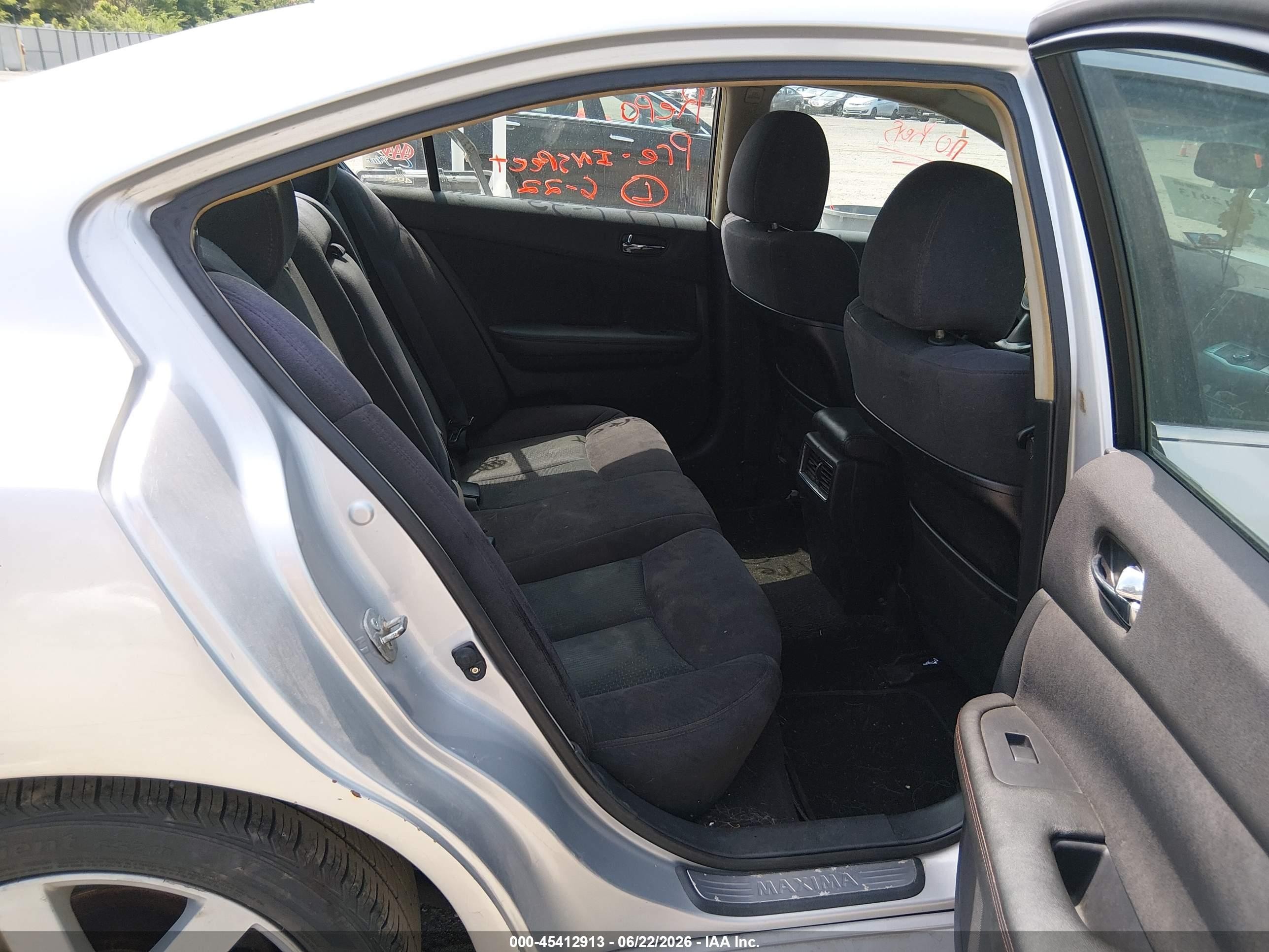 2011 Nissan Maxima 3.5 S Silver vin: 1N4AA5AP0BC809919