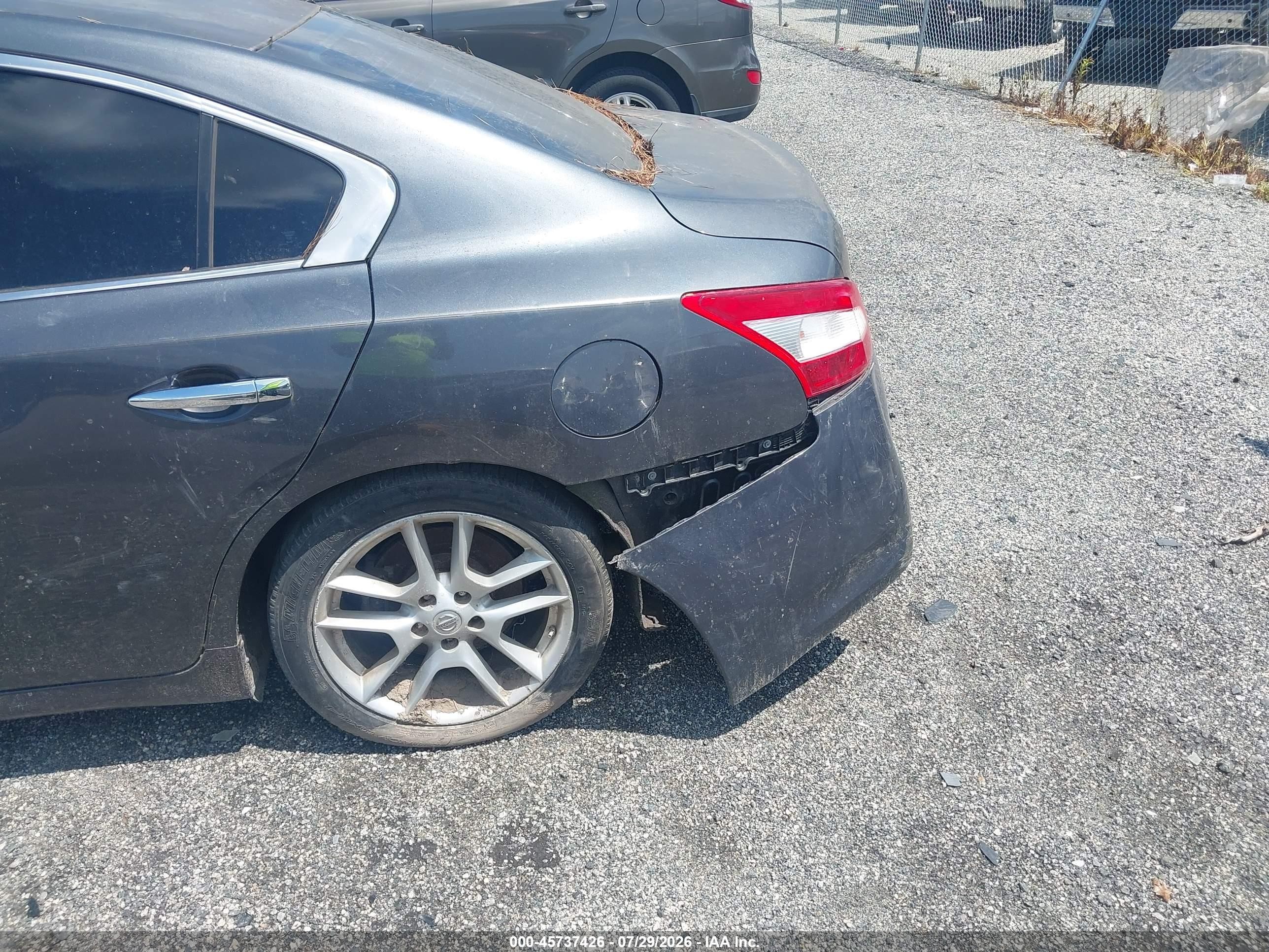 2011 Nissan Maxima 3.5 S Gray vin: 1N4AA5AP0BC830205
