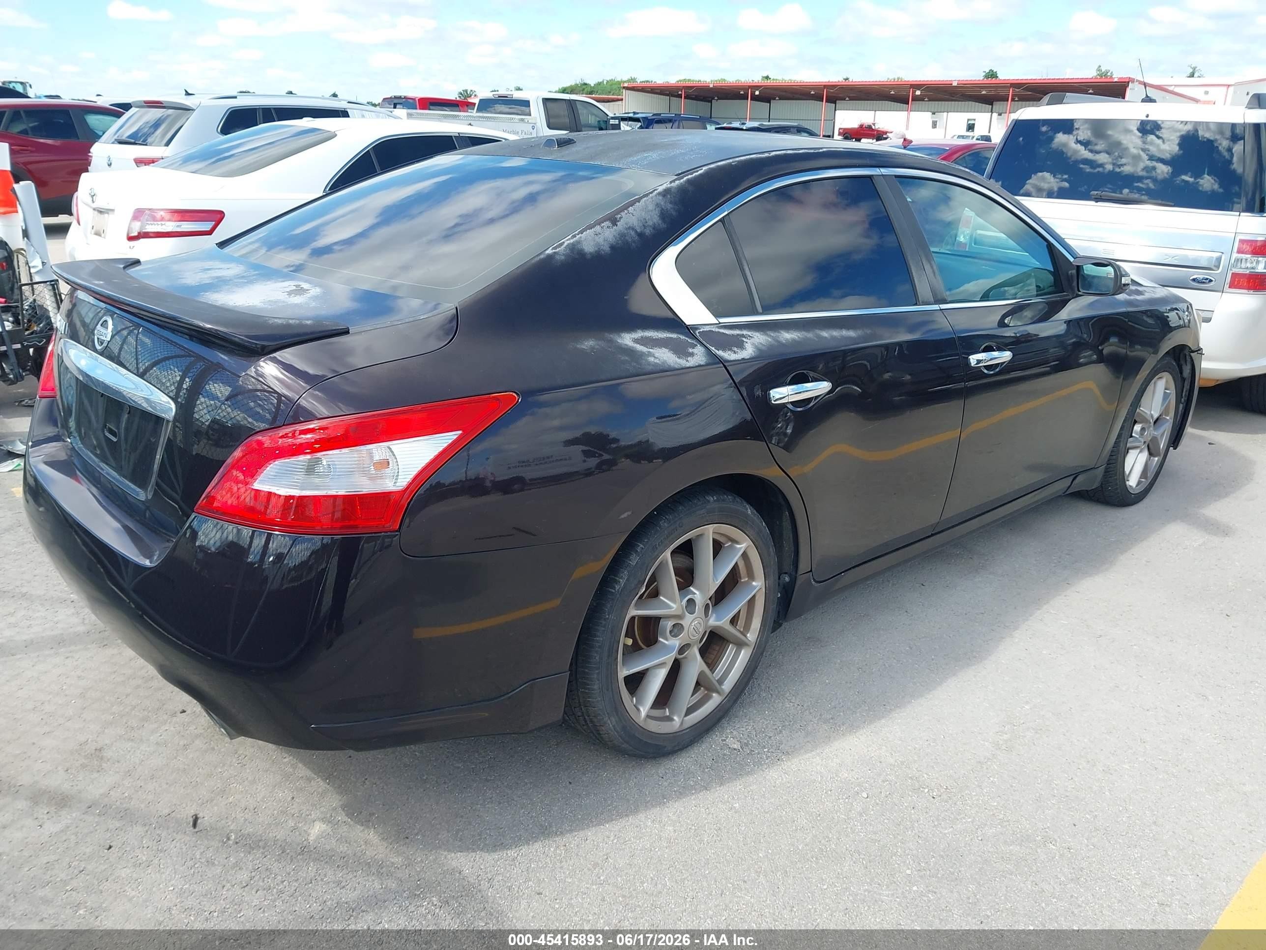 2011 Nissan Maxima 3.5 Sv Purple vin: 1N4AA5AP0BC840846