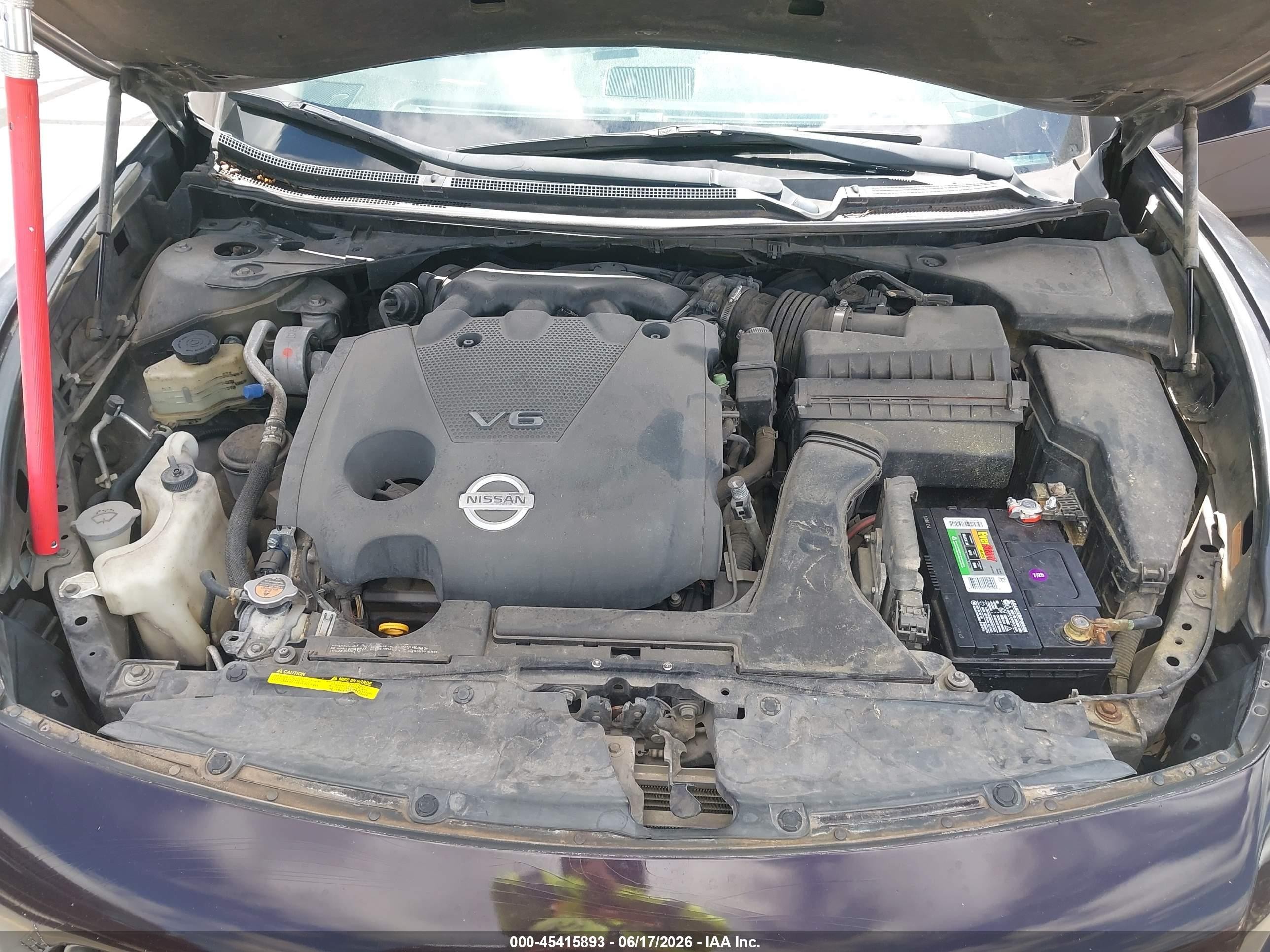 2011 Nissan Maxima 3.5 Sv Purple vin: 1N4AA5AP0BC840846