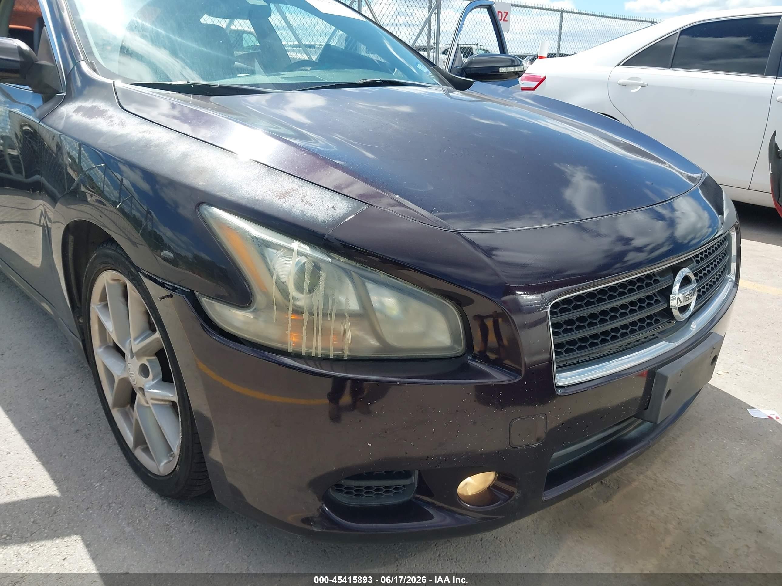 2011 Nissan Maxima 3.5 Sv Purple vin: 1N4AA5AP0BC840846