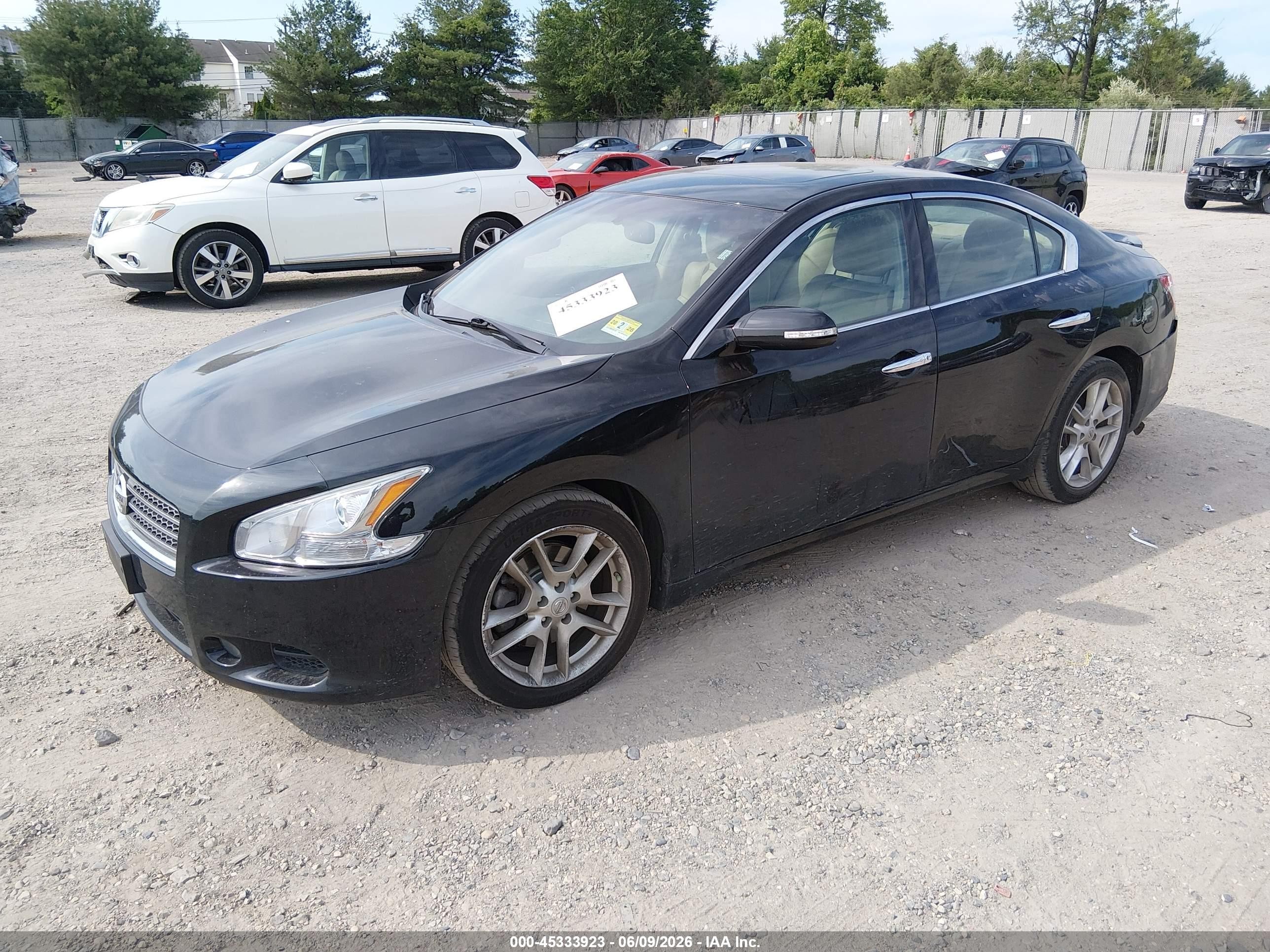 2011 Nissan Maxima 3.5 Sv Black vin: 1N4AA5AP0BC842774