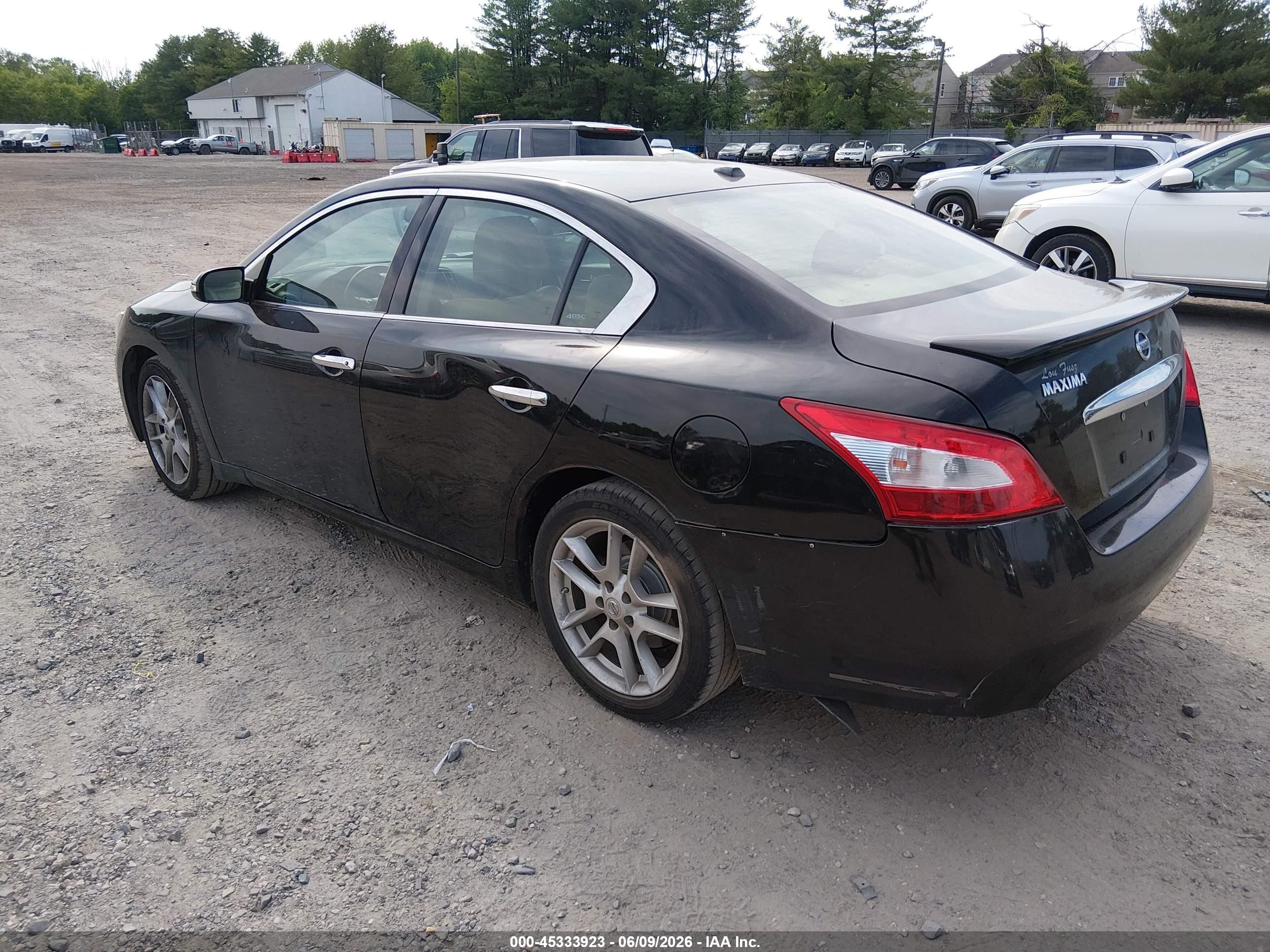2011 Nissan Maxima 3.5 Sv Black vin: 1N4AA5AP0BC842774