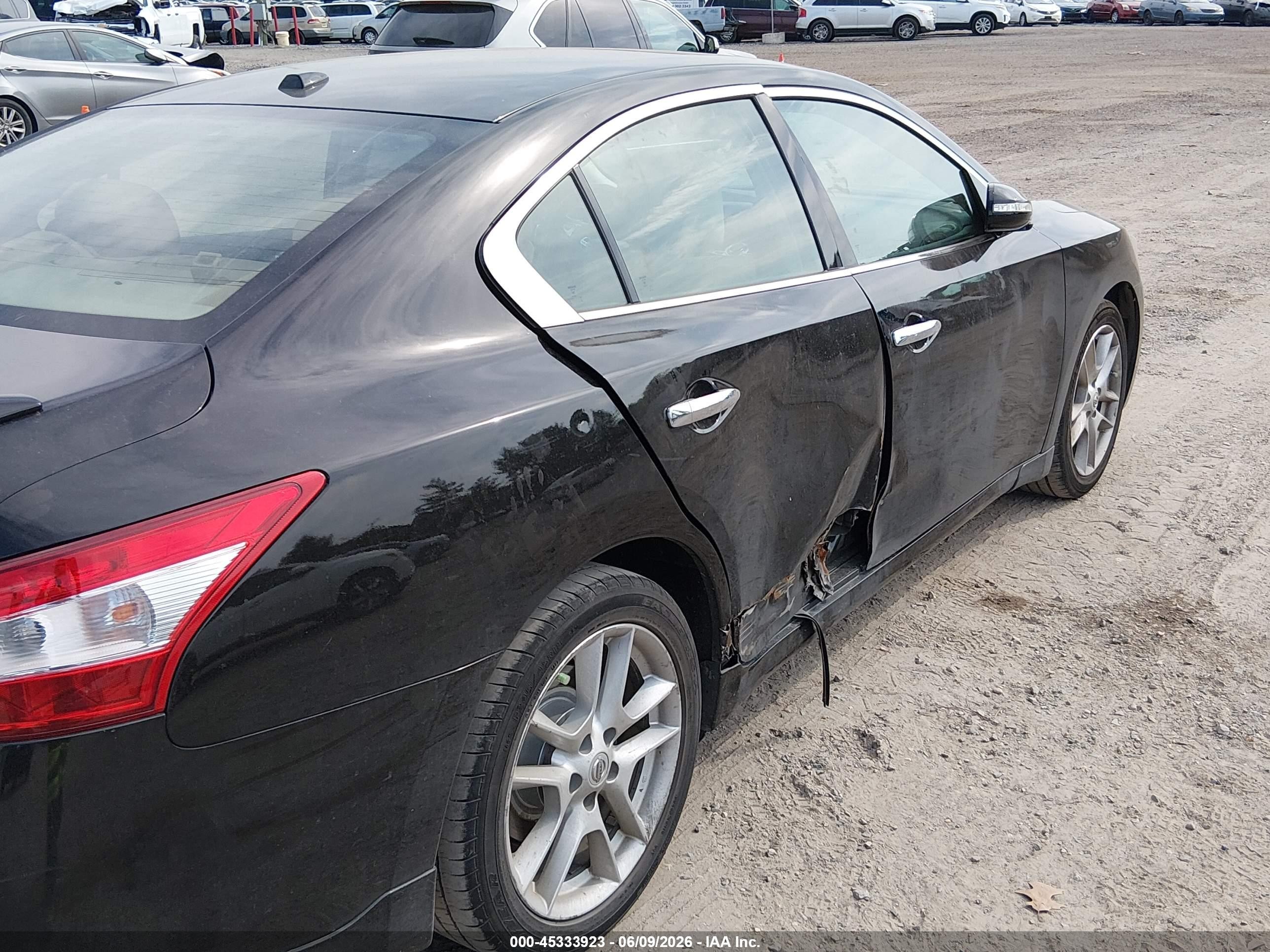 2011 Nissan Maxima 3.5 Sv Black vin: 1N4AA5AP0BC842774
