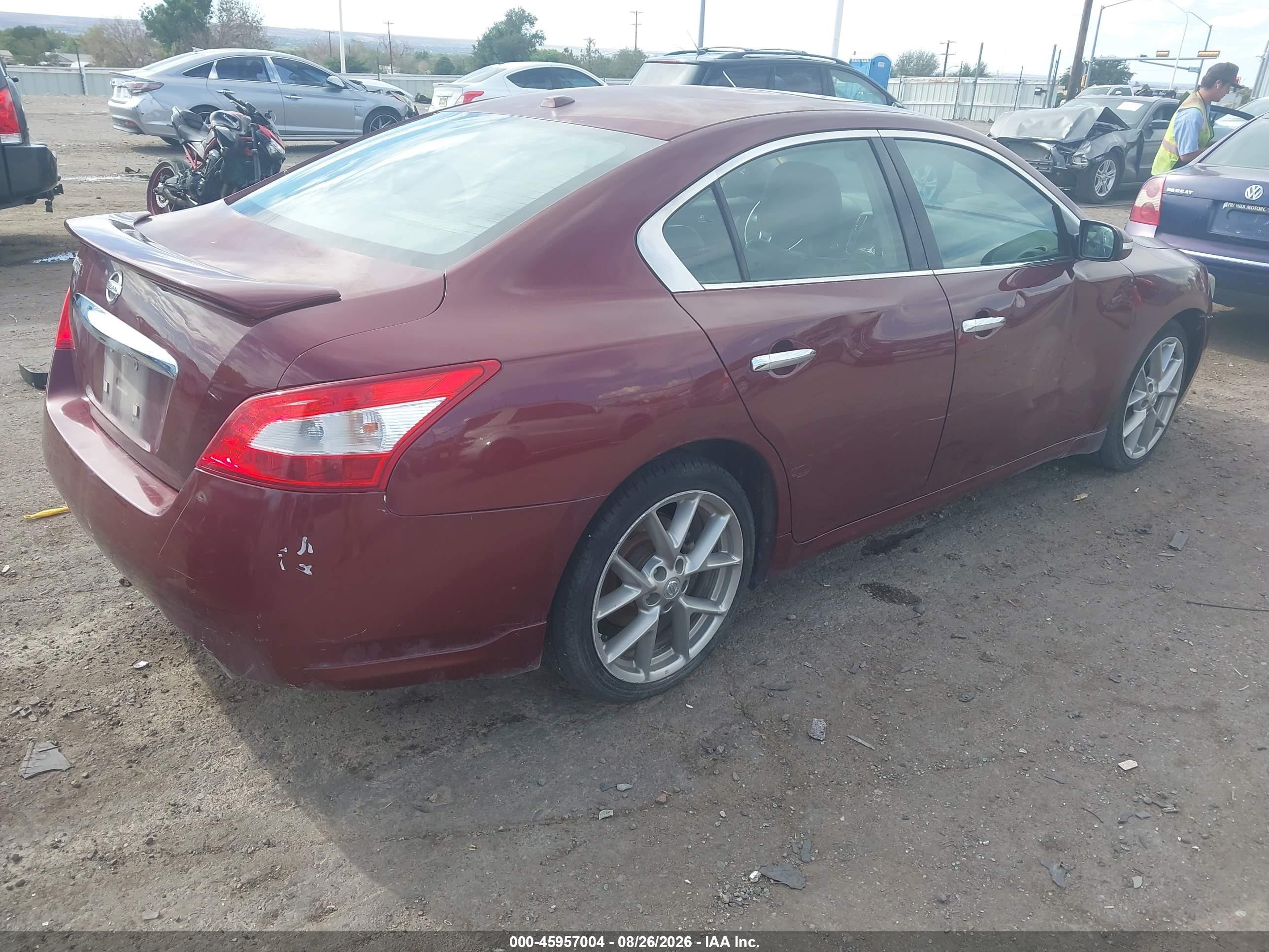 2011 Nissan Maxima 3.5 Sv Red vin: 1N4AA5AP0BC843052
