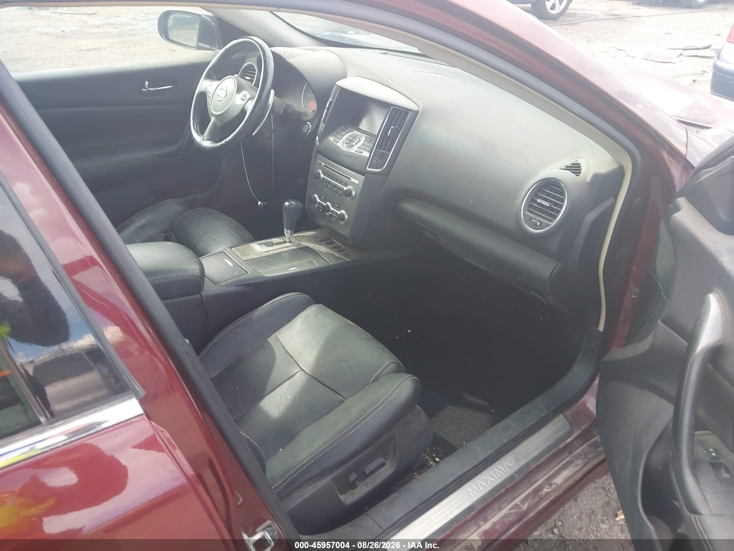 2011 Nissan Maxima 3.5 Sv Red vin: 1N4AA5AP0BC843052