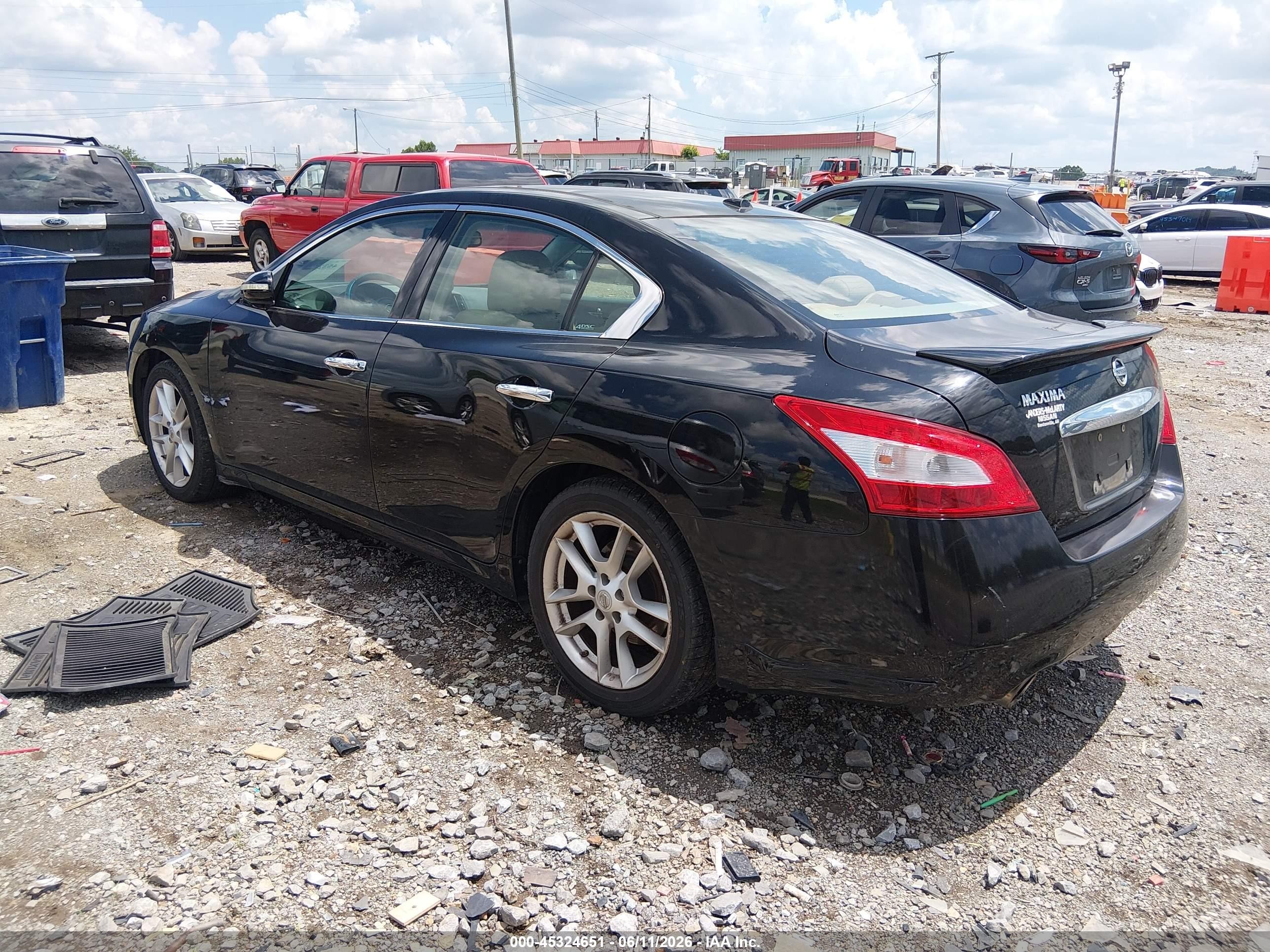 2011 Nissan Maxima 3.5 Sv Black vin: 1N4AA5AP0BC857629