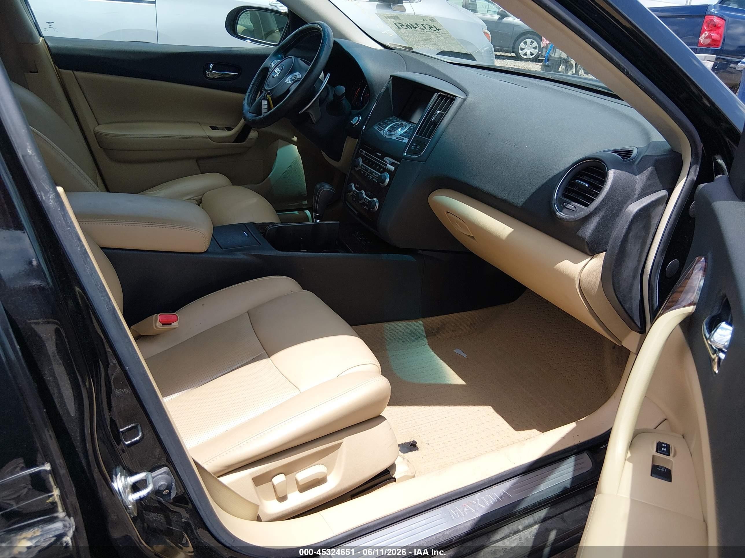 2011 Nissan Maxima 3.5 Sv Black vin: 1N4AA5AP0BC857629