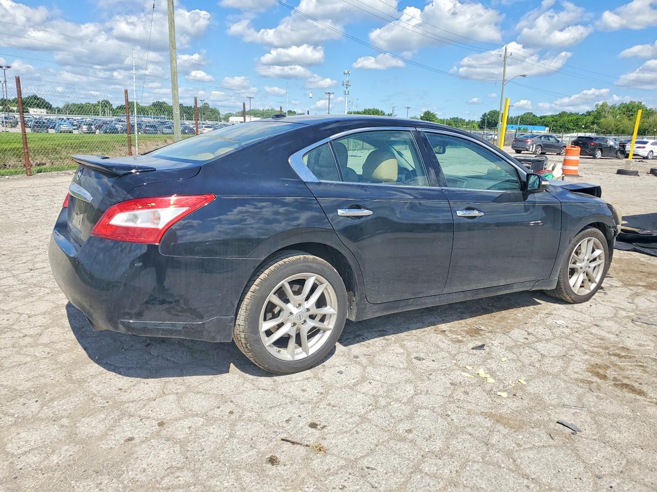 2011 Nissan Maxima 3.5 S Black vin: 1N4AA5AP0BC863155