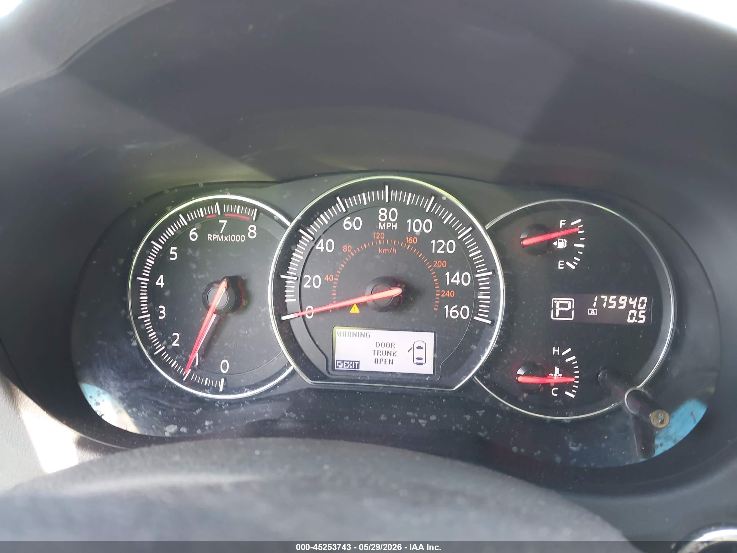 2012 Nissan Maxima 3.5 Sv Gray vin: 1N4AA5AP0CC820162