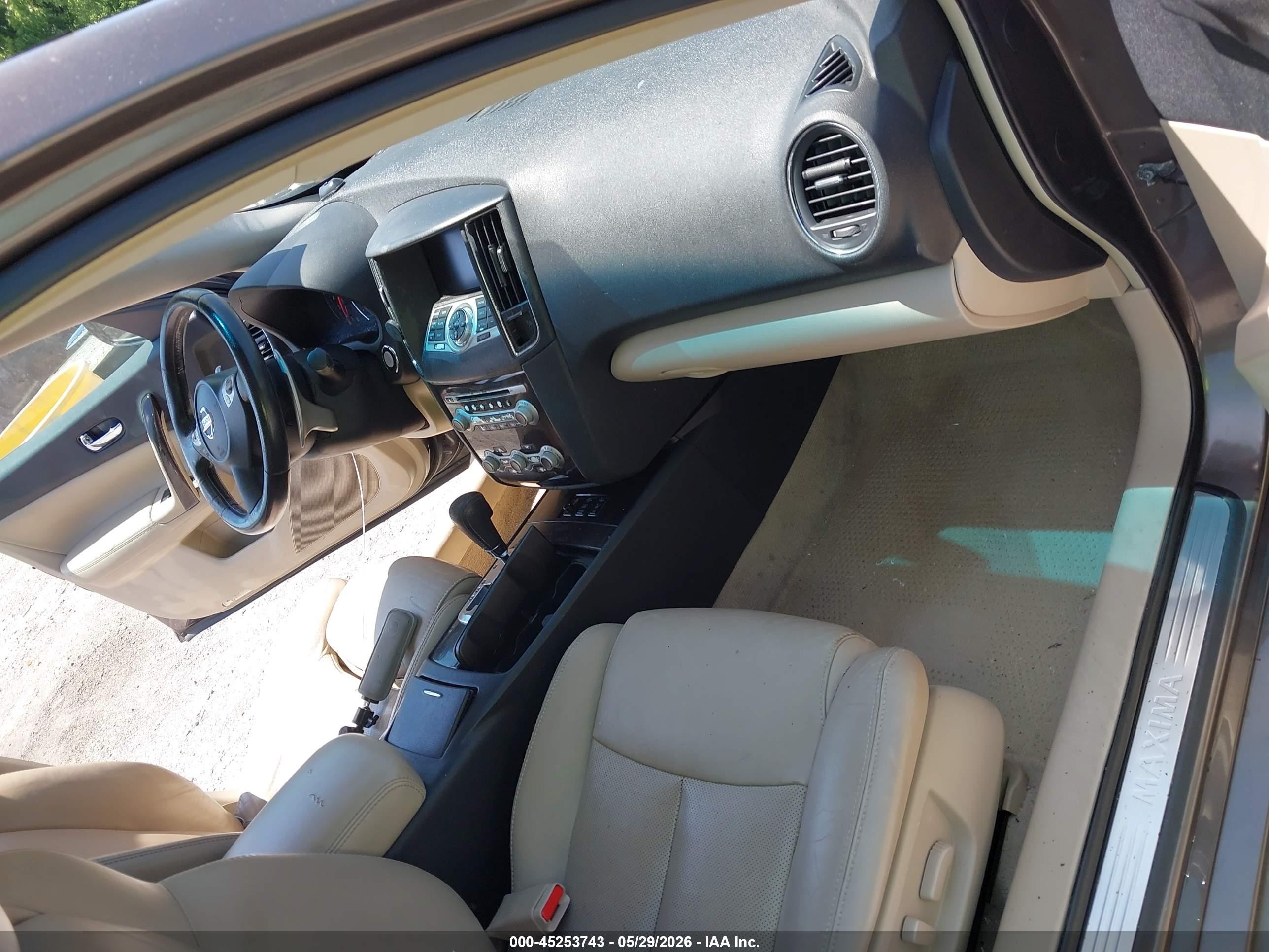 2012 Nissan Maxima 3.5 Sv Gray vin: 1N4AA5AP0CC820162