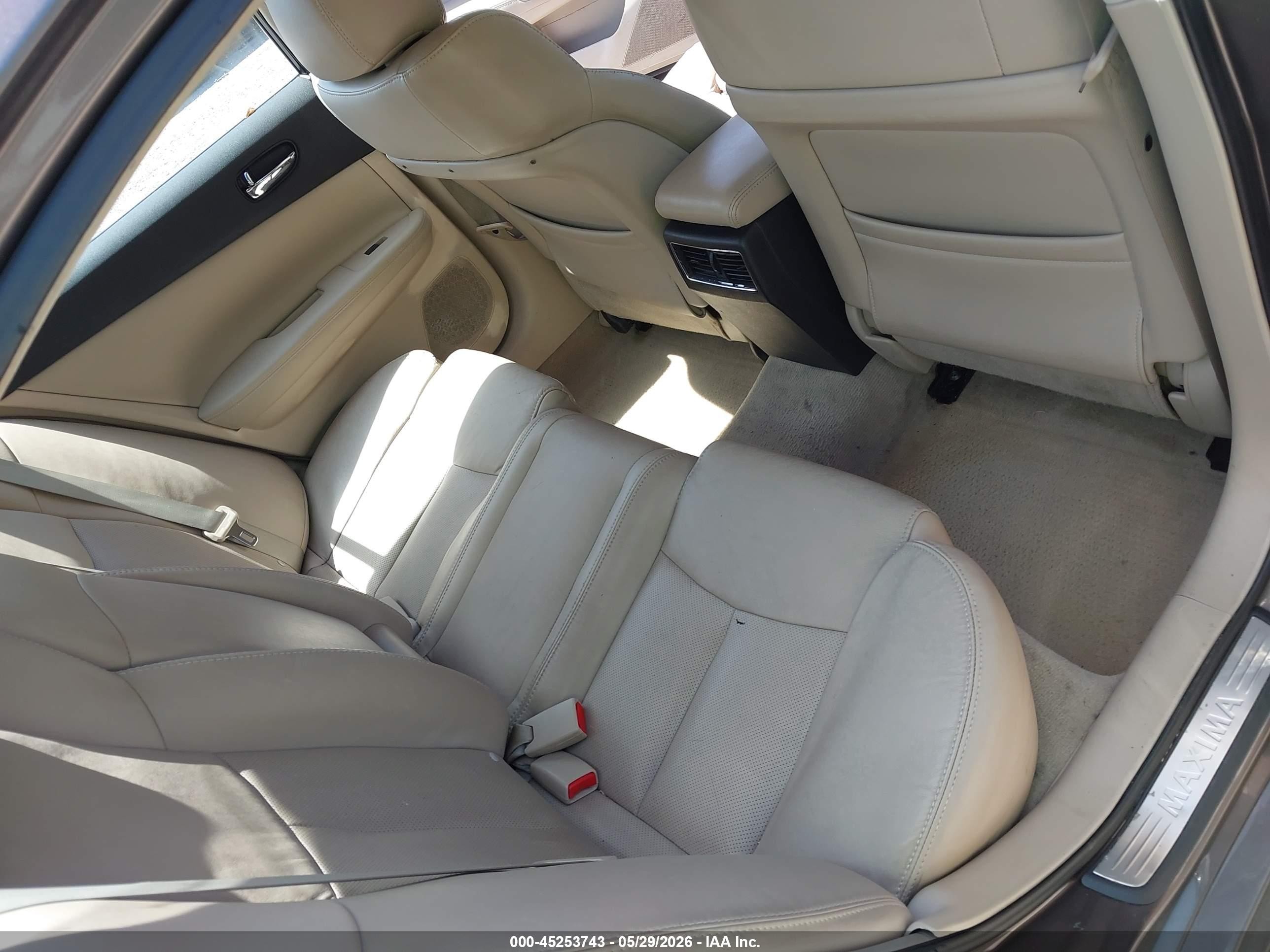 2012 Nissan Maxima 3.5 Sv Gray vin: 1N4AA5AP0CC820162