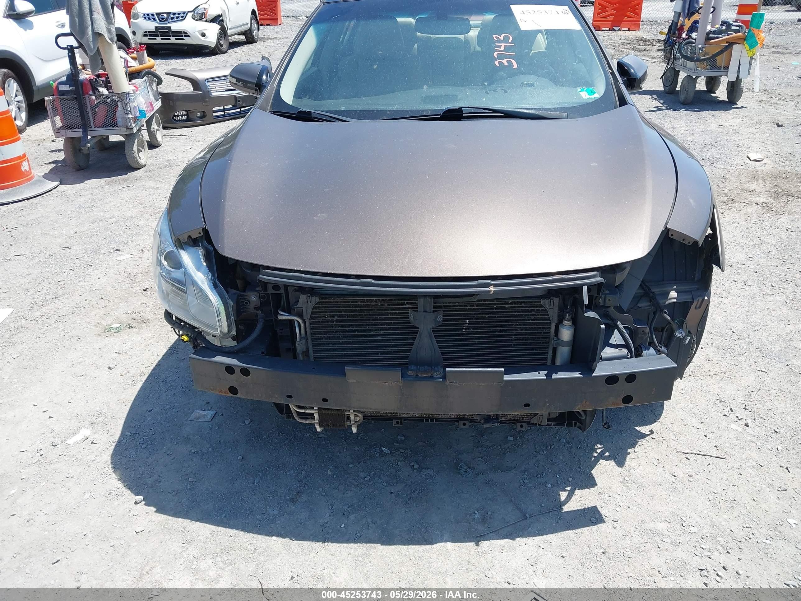 2012 Nissan Maxima 3.5 Sv Gray vin: 1N4AA5AP0CC820162